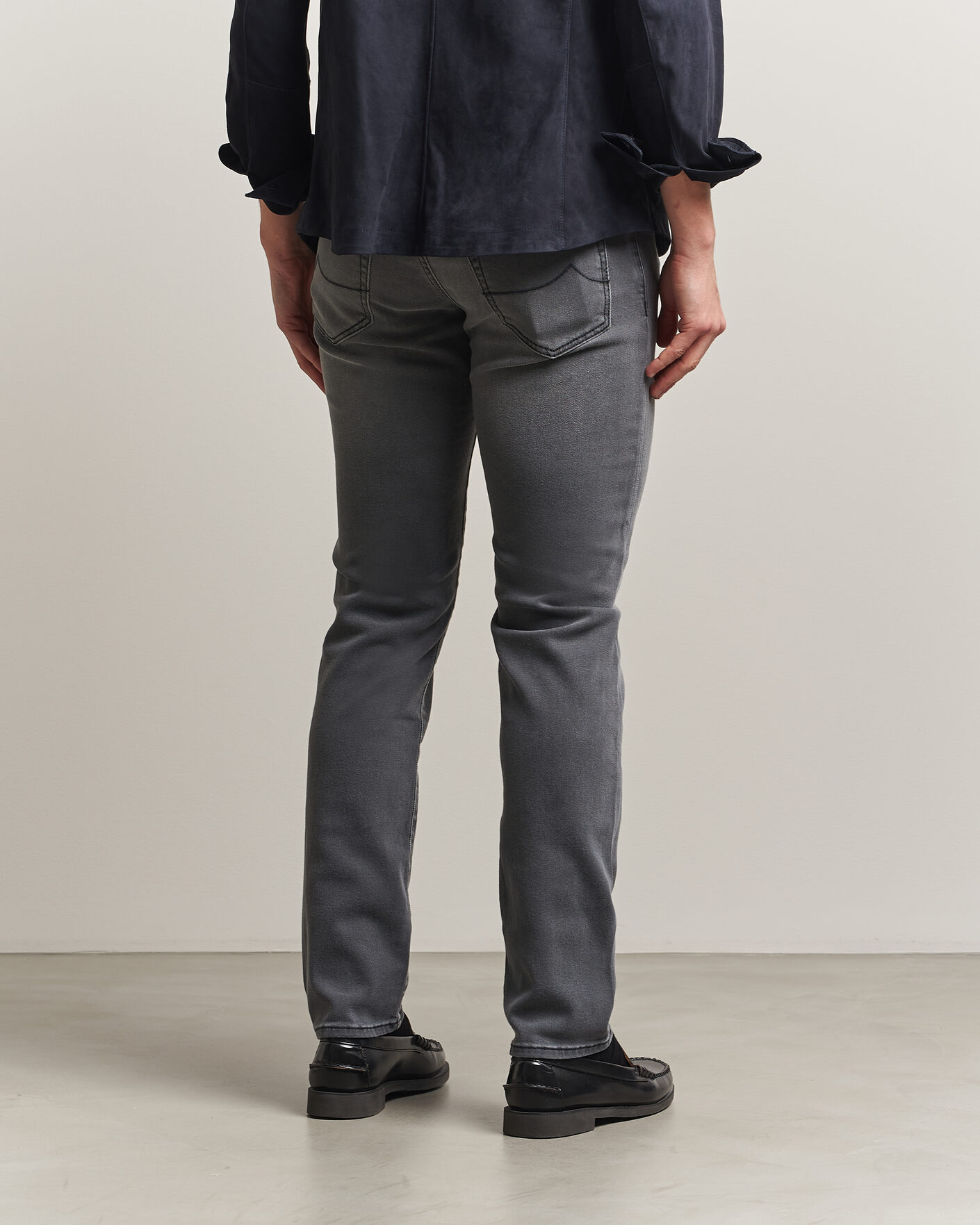 Mies | Housut | Jacob Cohën | Nick Slim Fit Power Stretch Jeans Light Black Wash