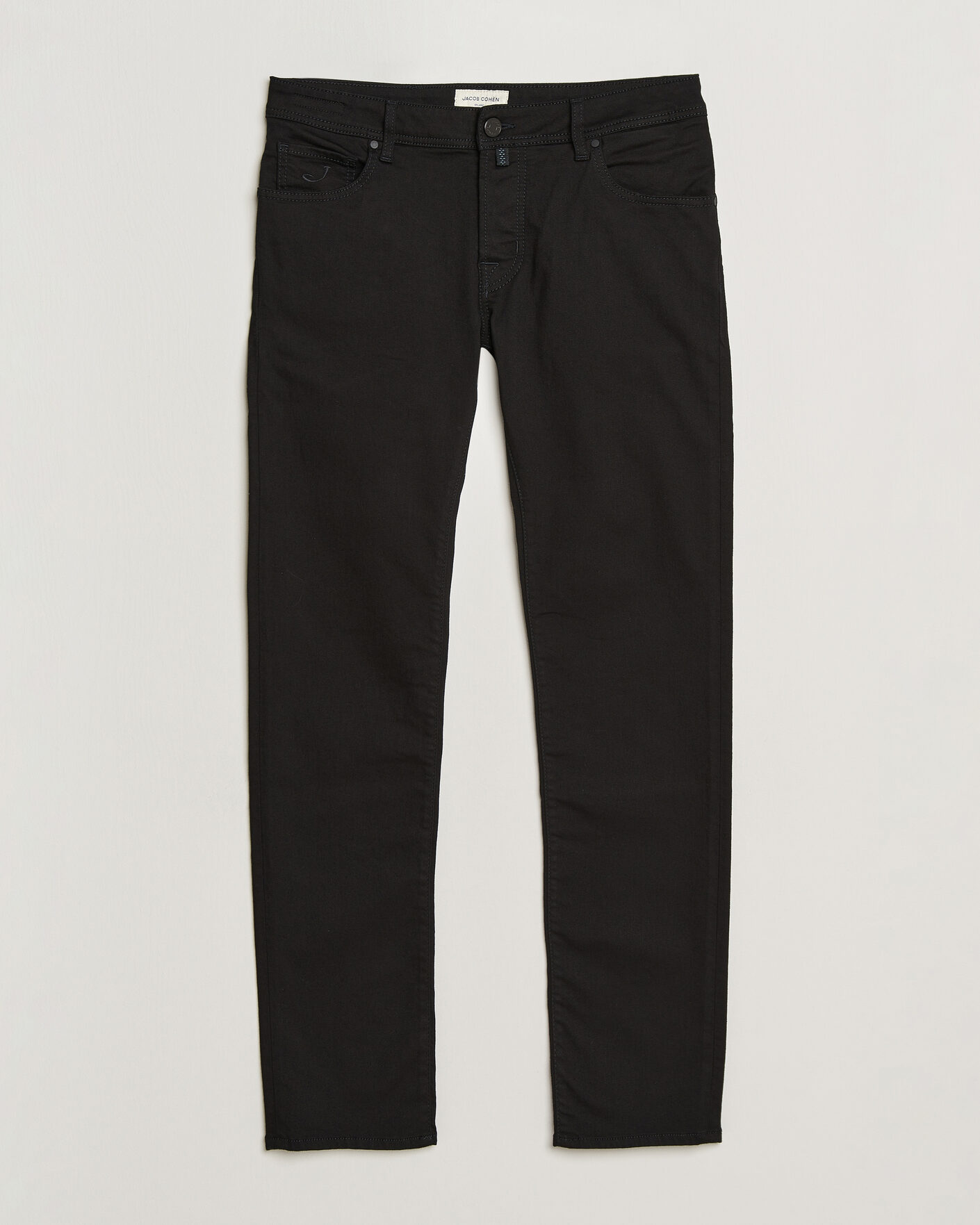 Mies | Housut | Jacob Cohën | Nick Slim Fit Stretch Stay Black Jeans Rinse Wash