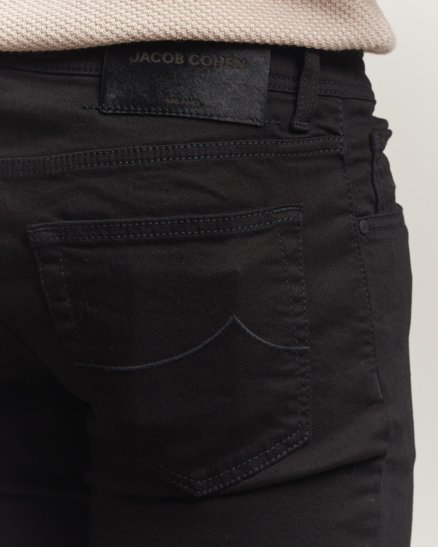 Mies | Housut | Jacob Cohën | Nick Slim Fit Stretch Stay Black Jeans Rinse Wash