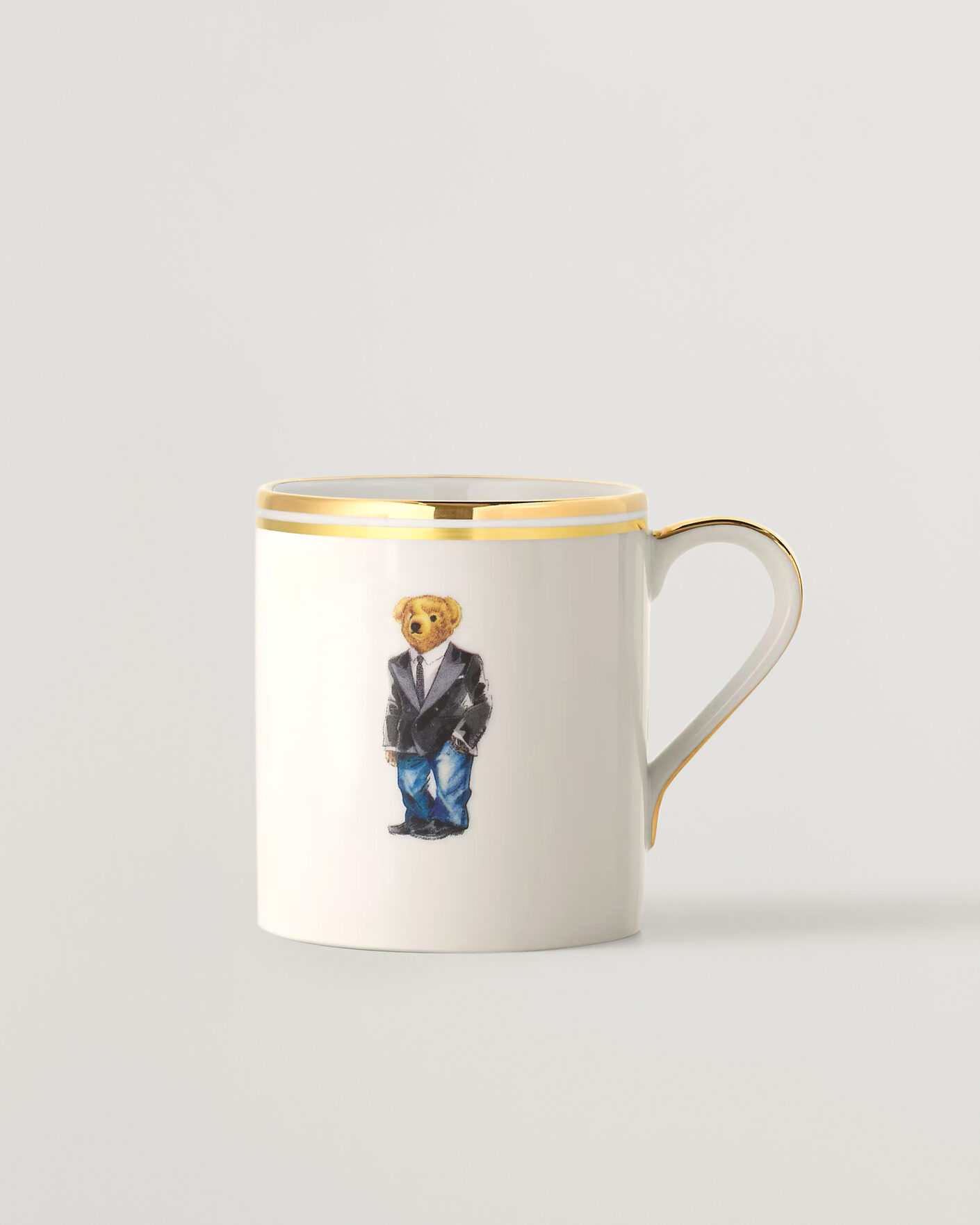 Mies | Kotiin | Ralph Lauren Home | Wilshire Tuxedo Bear Mug Set White/Gold