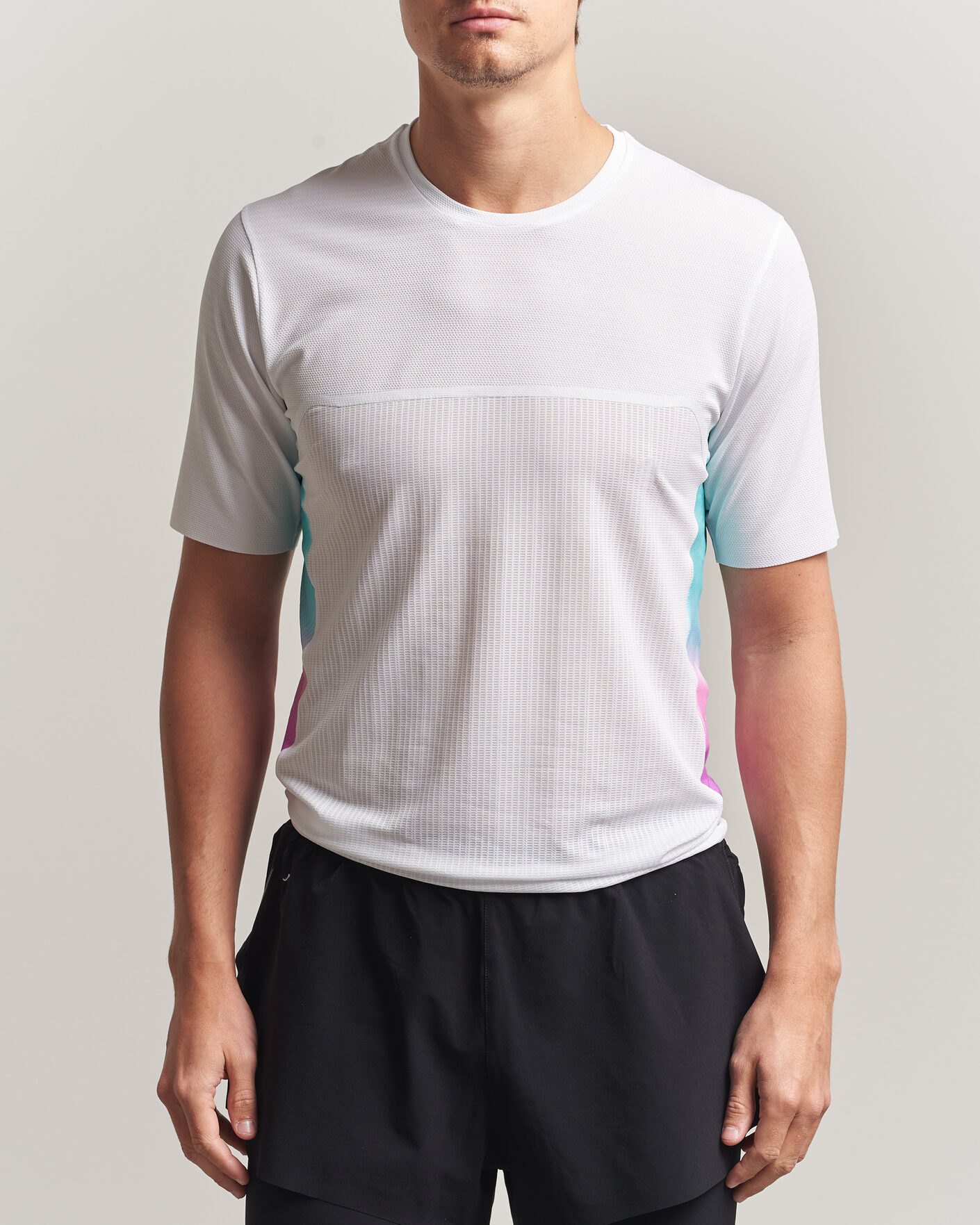 Mies | T-paidat | SOAR Running | Hot Weather Tee White/Blue