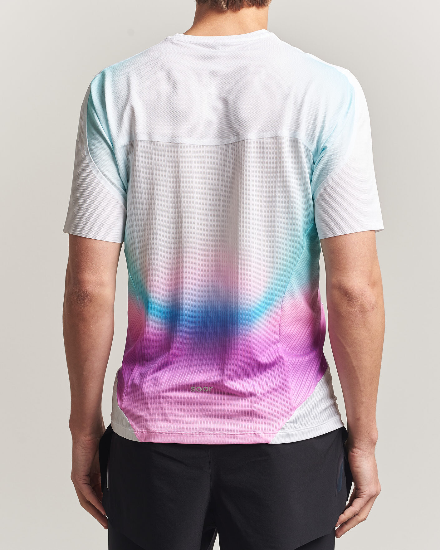 Mies | T-paidat | SOAR Running | Hot Weather Tee White/Blue