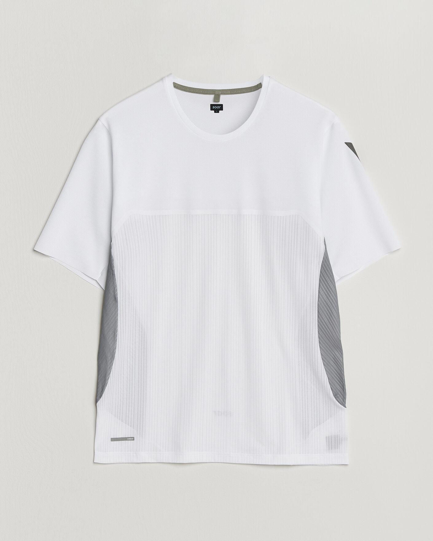 Mies | T-paidat | SOAR Running | Hot Weather Tee White/Silver