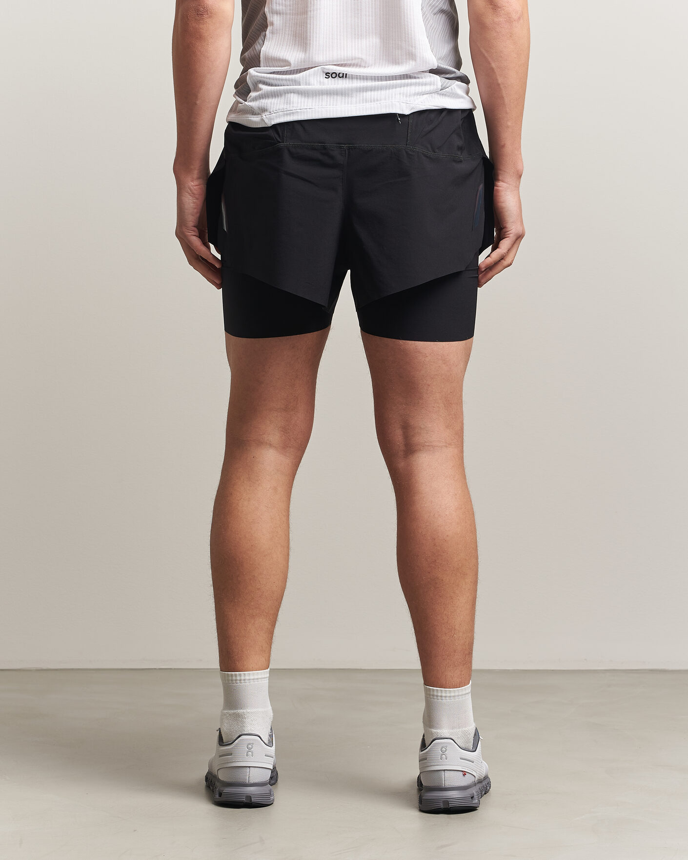 Mies | Shortsit | SOAR Running | Trail Shorts Black