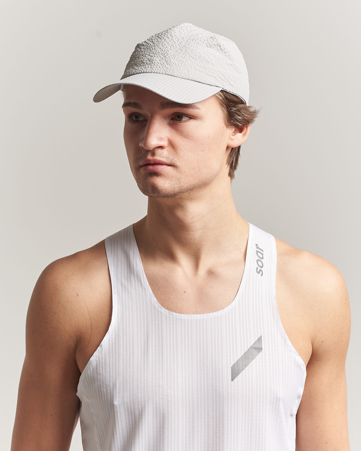 Mies | Päähineet | SOAR Running | Dart Cap Silver Grey