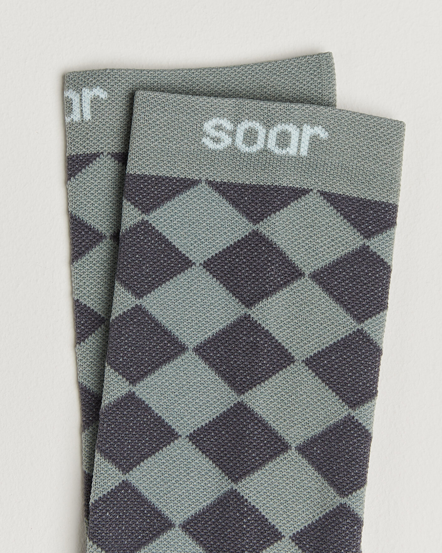 Mies | Alusvaatteet | SOAR Running | Diamond Crew Sock Dark Grey