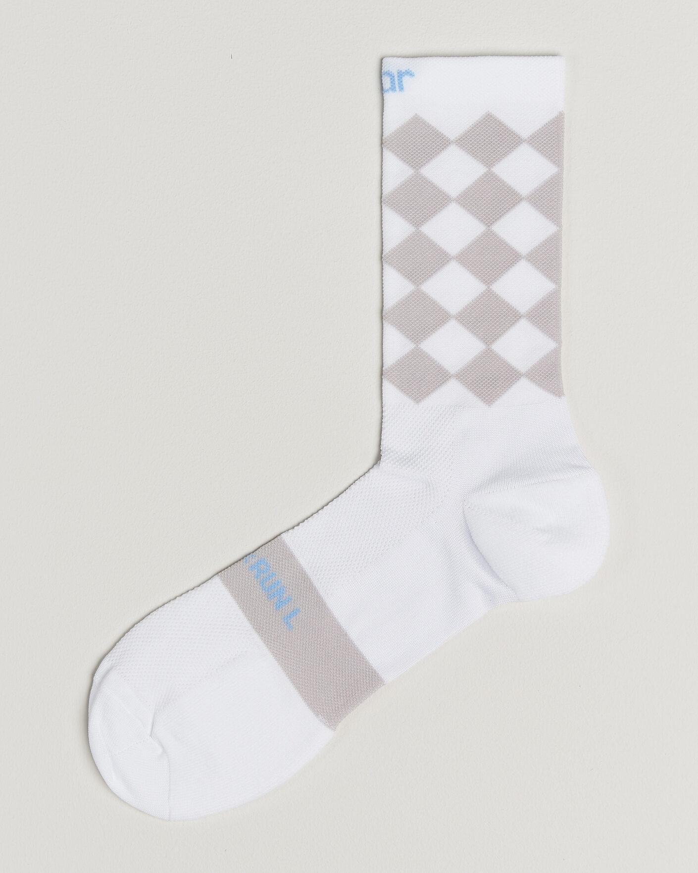 Mies | Alusvaatteet | SOAR Running | Diamond Crew Sock White/Grey