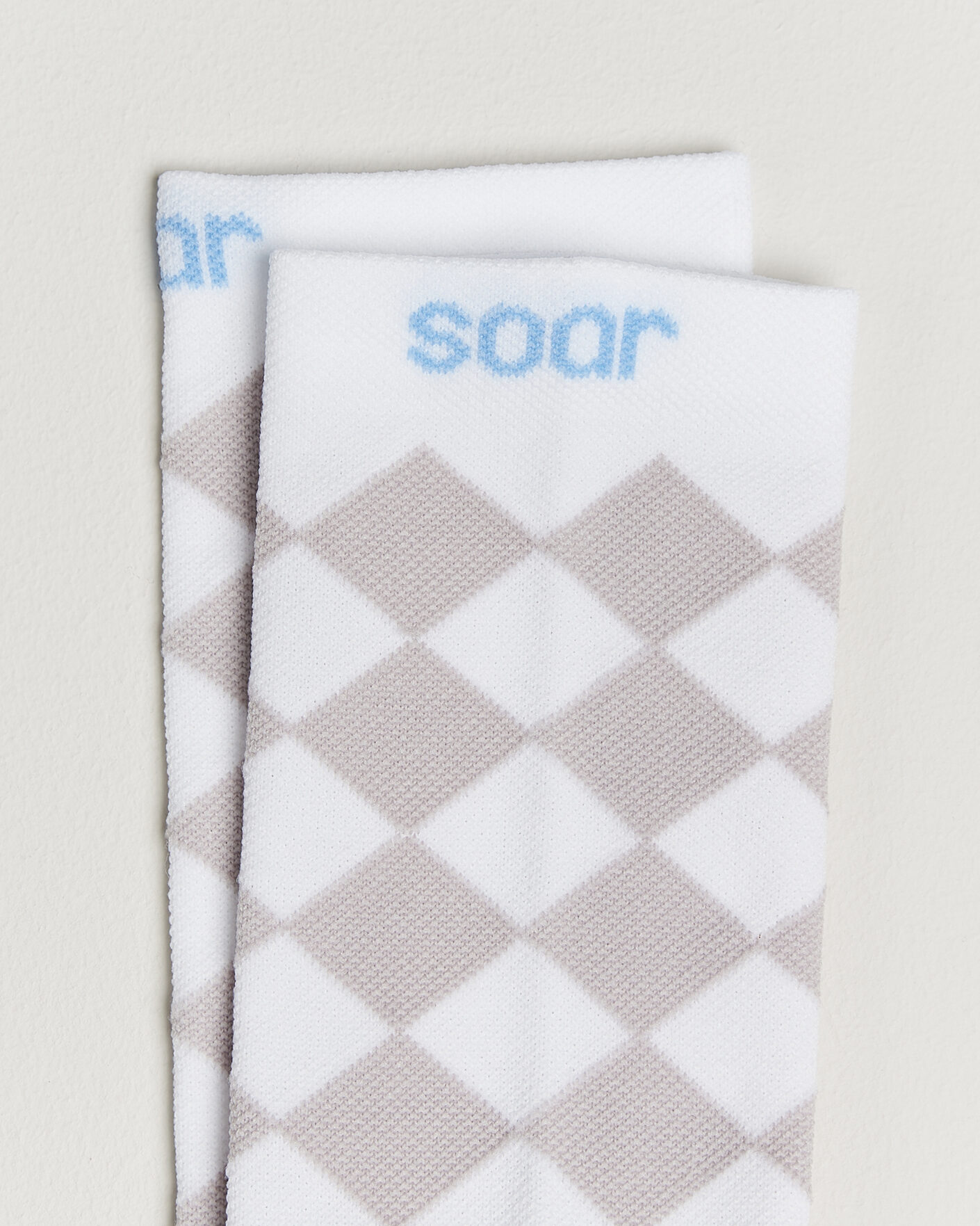 Mies | Alusvaatteet | SOAR Running | Diamond Crew Sock White/Grey