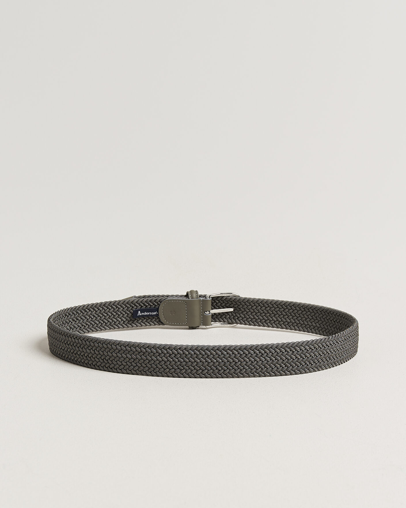 Mies | Vyöt | Anderson's | Stretch Woven 3,5cm Belt Grey