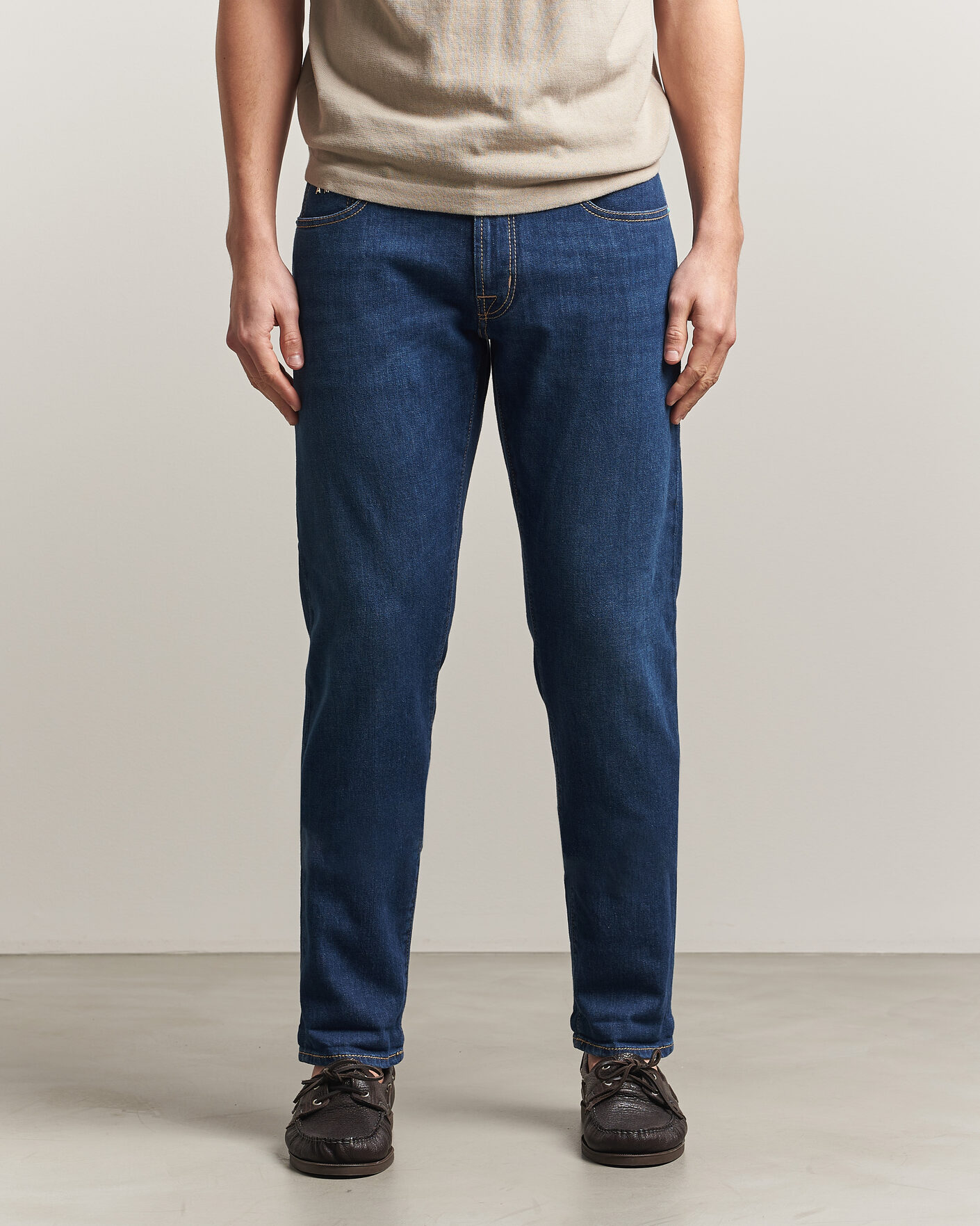 Mies | Housut | Tramarossa | Michelangelo Western Badge Stretch Jeans Mid Blue