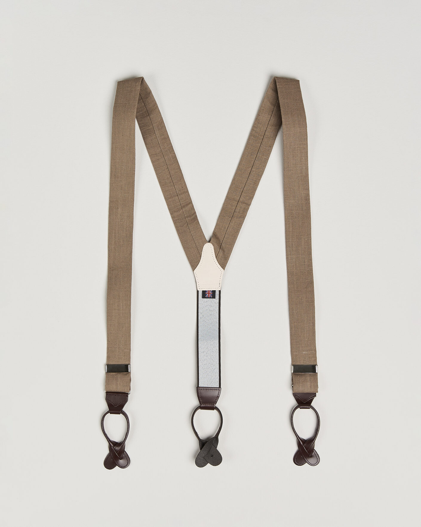 Mies | Henkselit | Albert Thurston | Linen Braces Acorn Brown