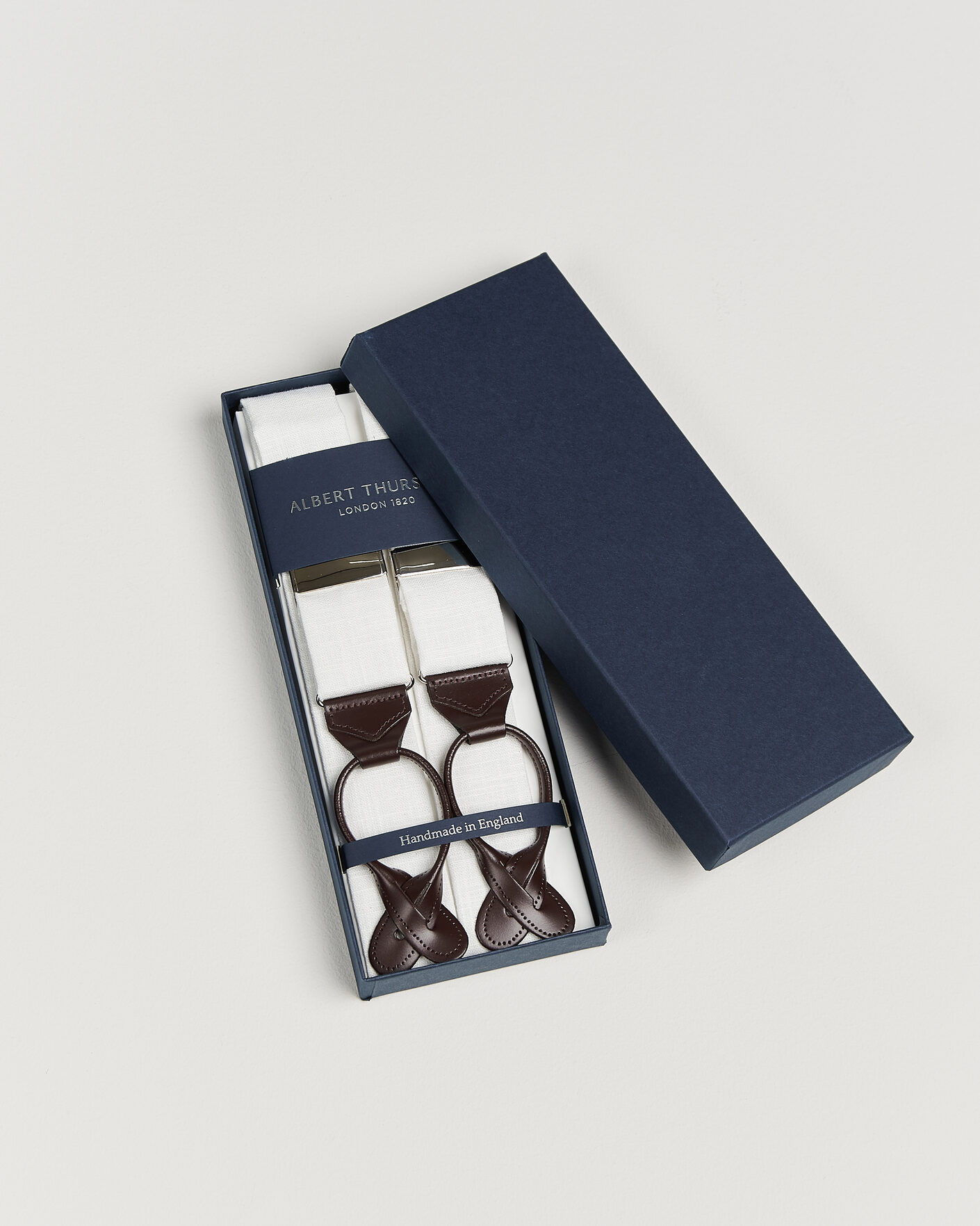 Mies | Henkselit | Albert Thurston | Linen Braces Ivory