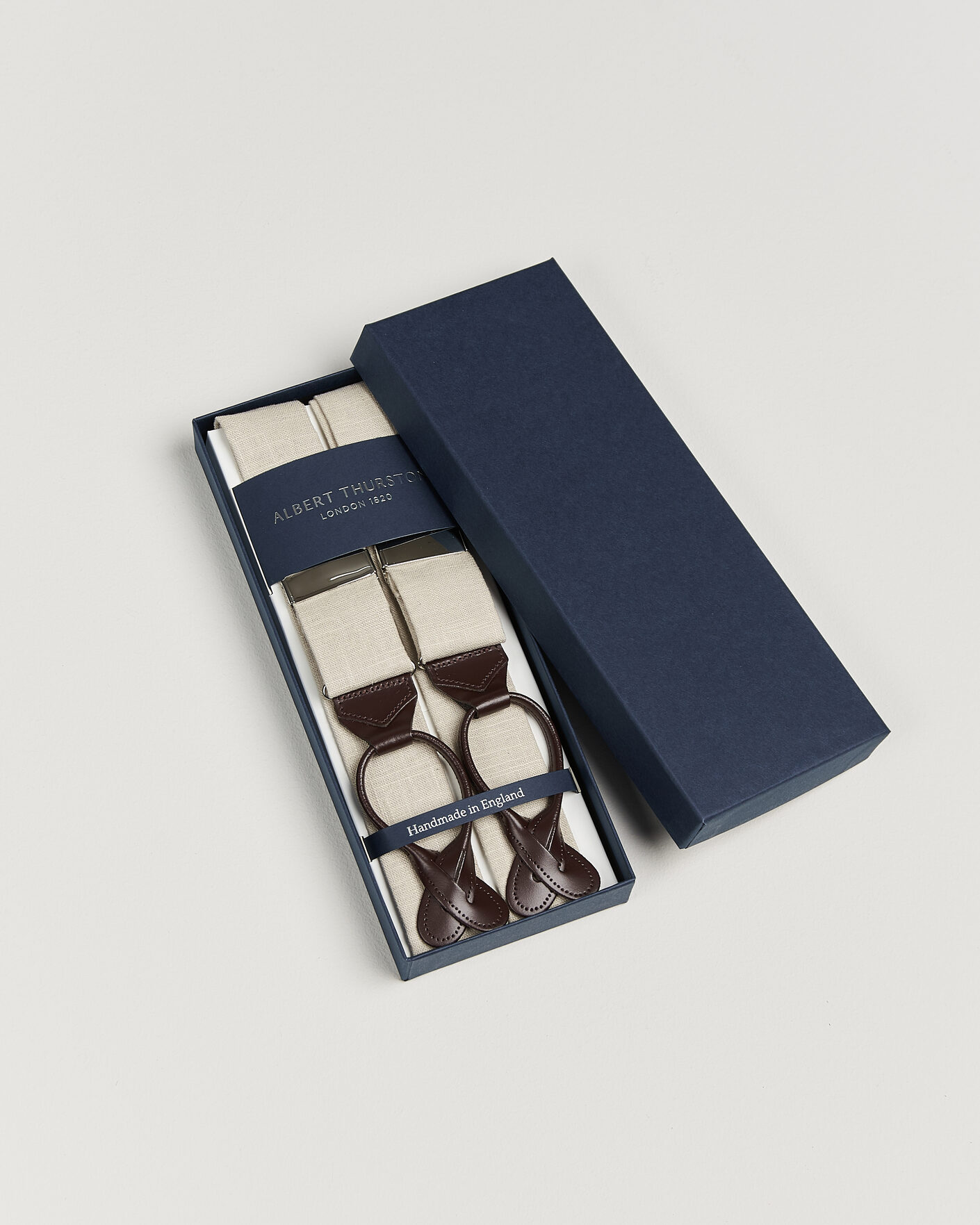 Mies | Henkselit | Albert Thurston | Linen Braces Natural