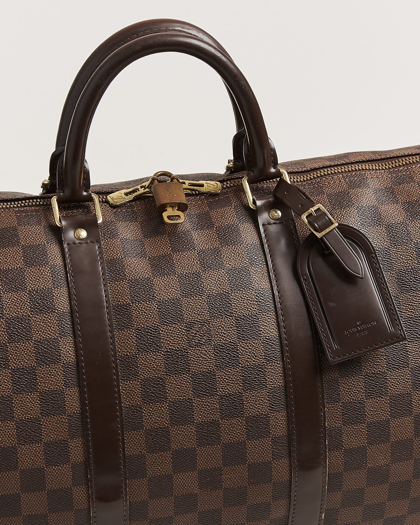 Mies | Pre-Owned & Vintage Bags | Louis Vuitton Pre-Owned | Keepall 50 Damier Ebene