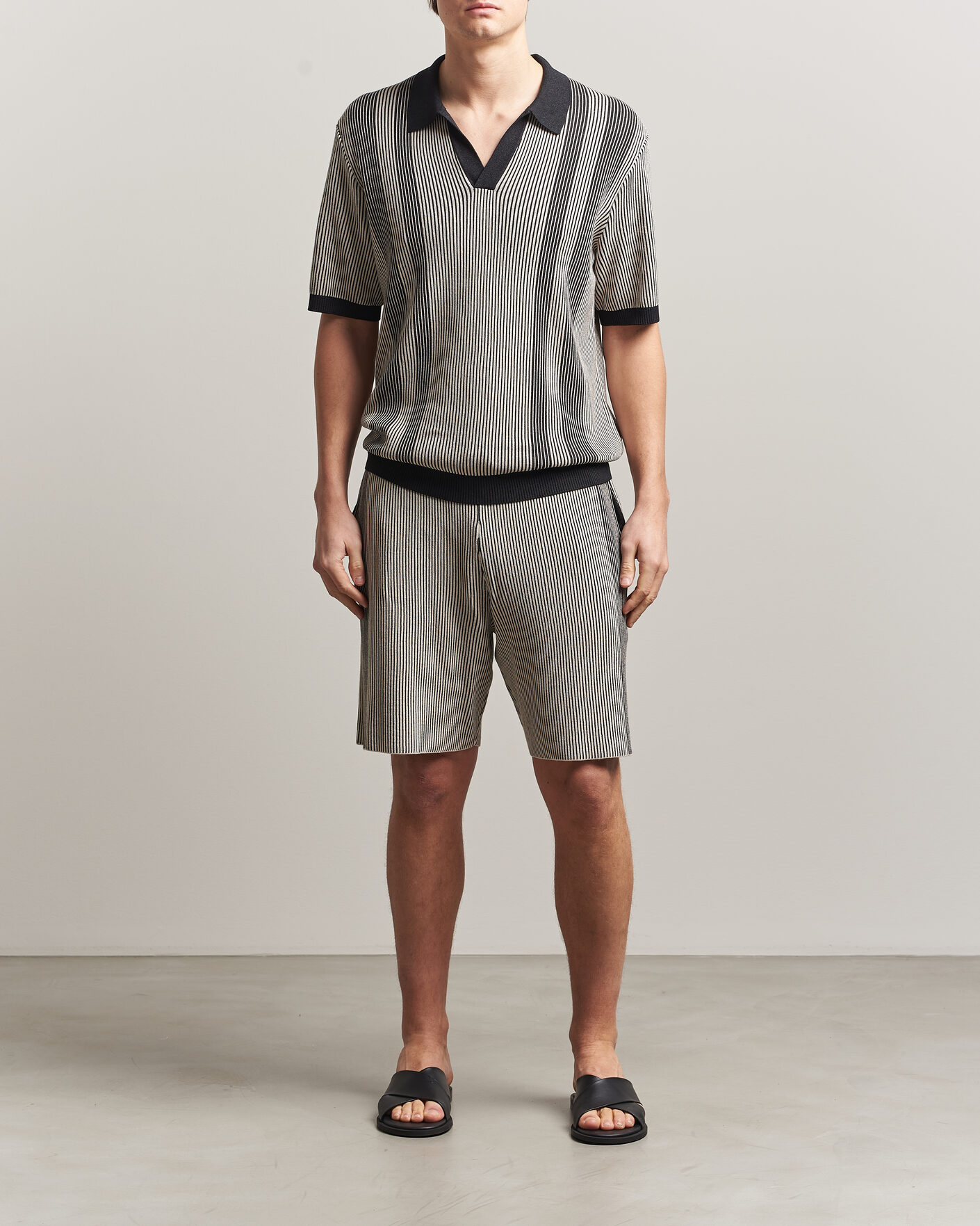 Mies | Pikeet | J.Lindeberg | Sal Knitted Polo Moonbeam