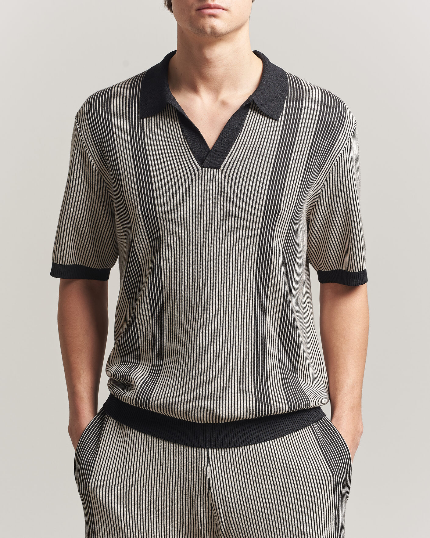 Mies | Pikeet | J.Lindeberg | Sal Knitted Polo Moonbeam