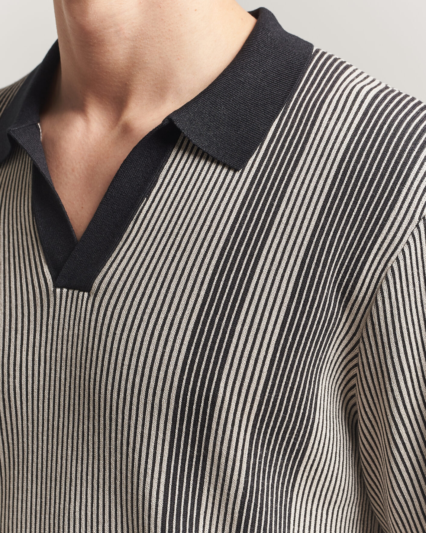 Mies | Pikeet | J.Lindeberg | Sal Knitted Polo Moonbeam