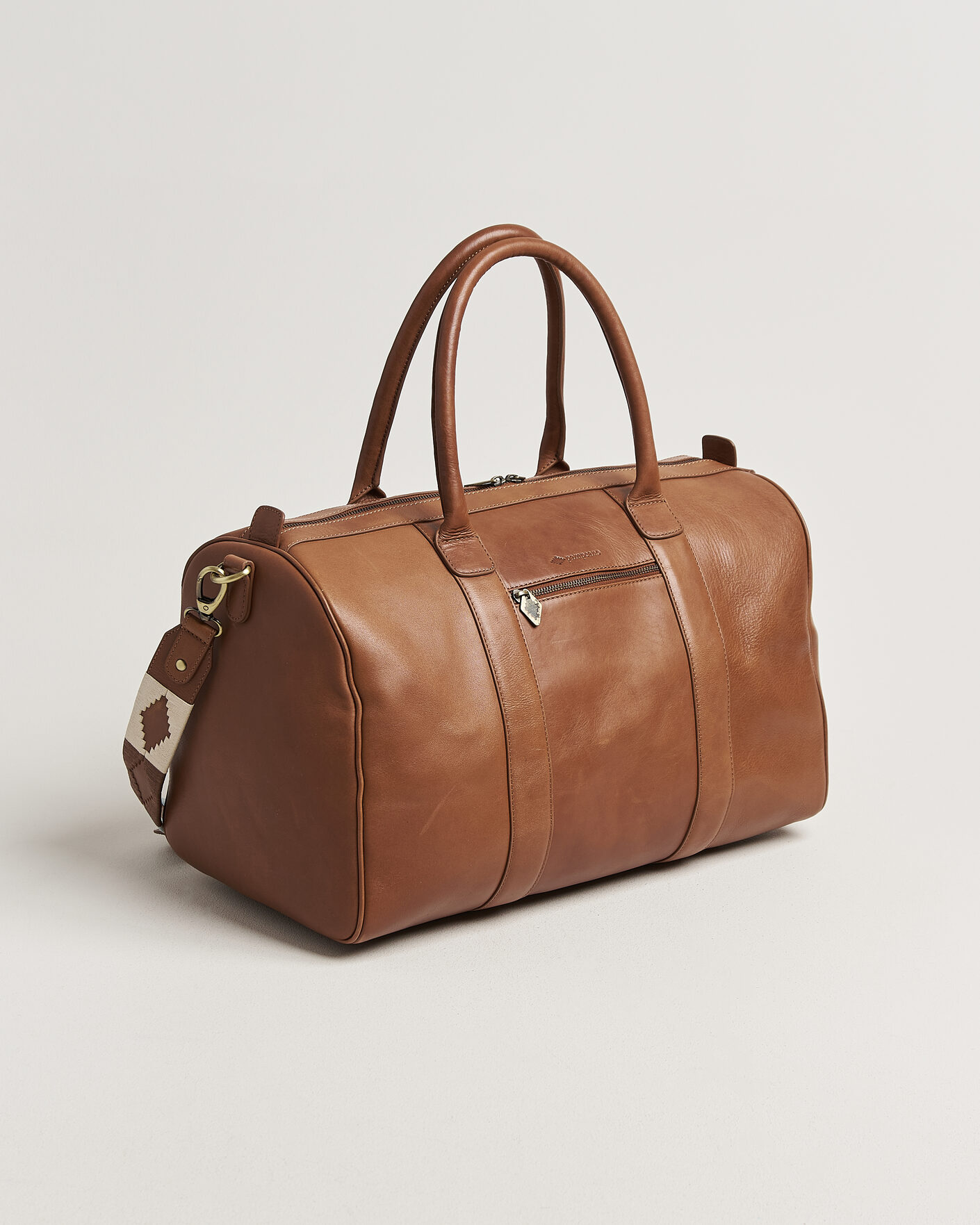Mies | Laukut | Pampeano | Varon Small Leather Weekend Bag Tan