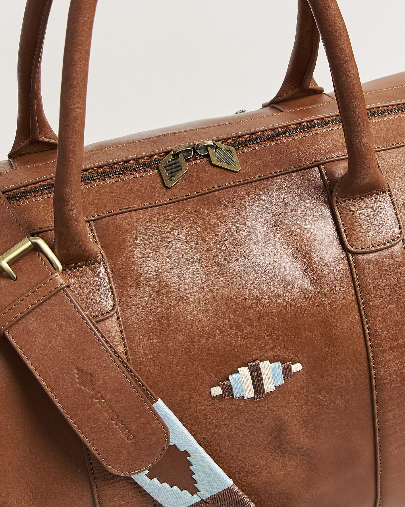 Mies | Laukut | Pampeano | Varon Small Leather Weekend Bag Tan