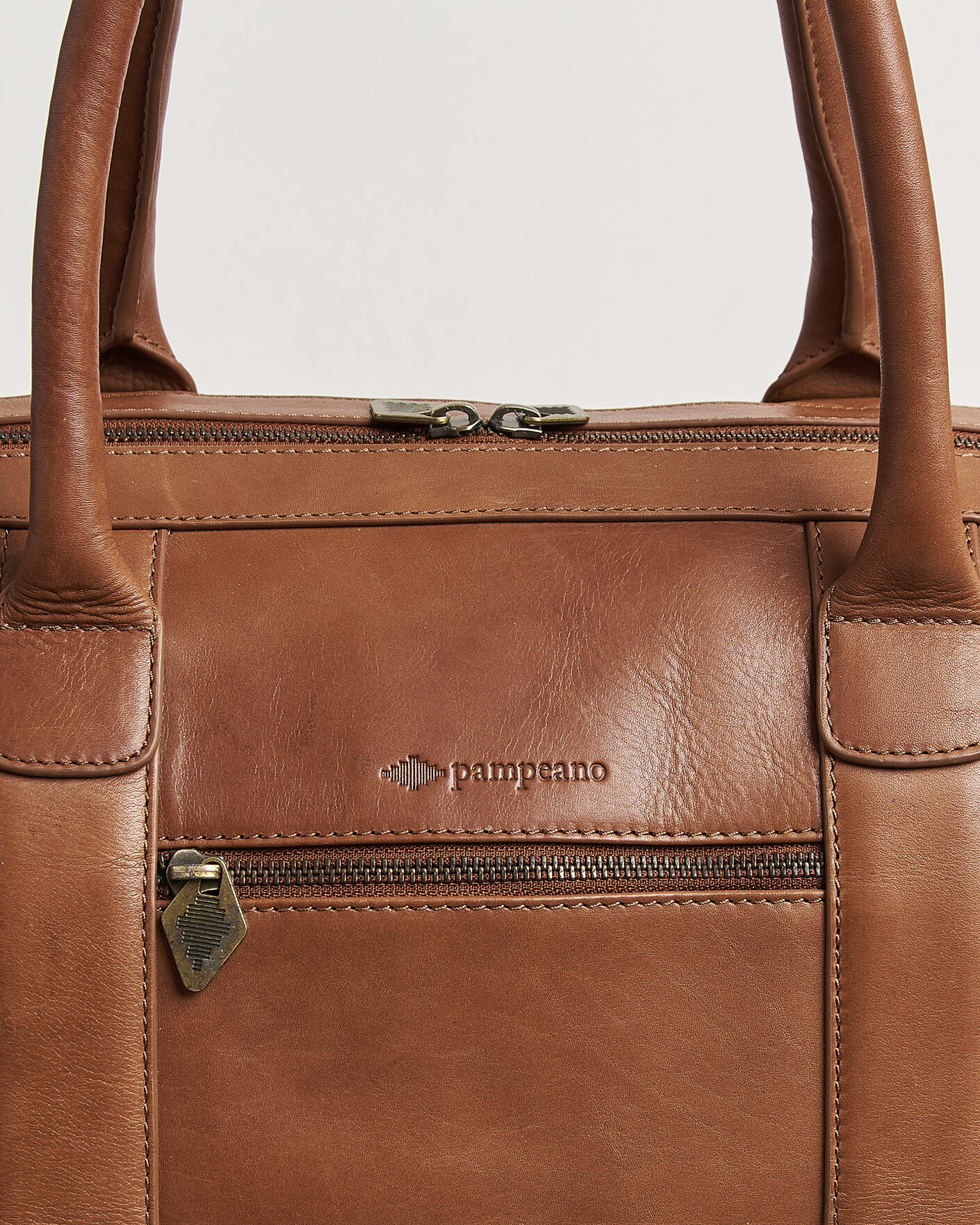 Mies | Laukut | Pampeano | Varon Small Leather Weekend Bag Tan