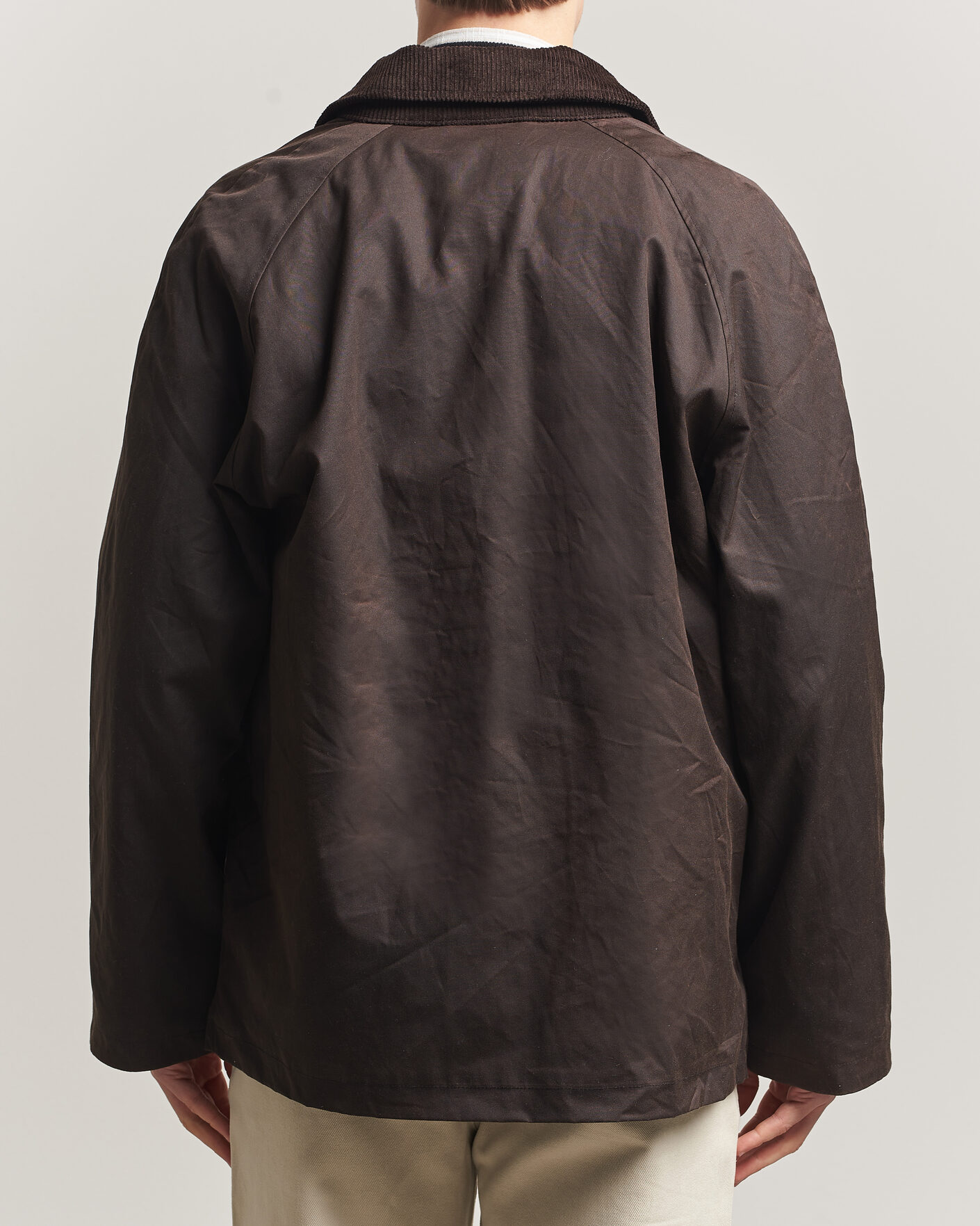 Mies | Takit | A Day's March | Limestone Waxed Jacket Dark Brown