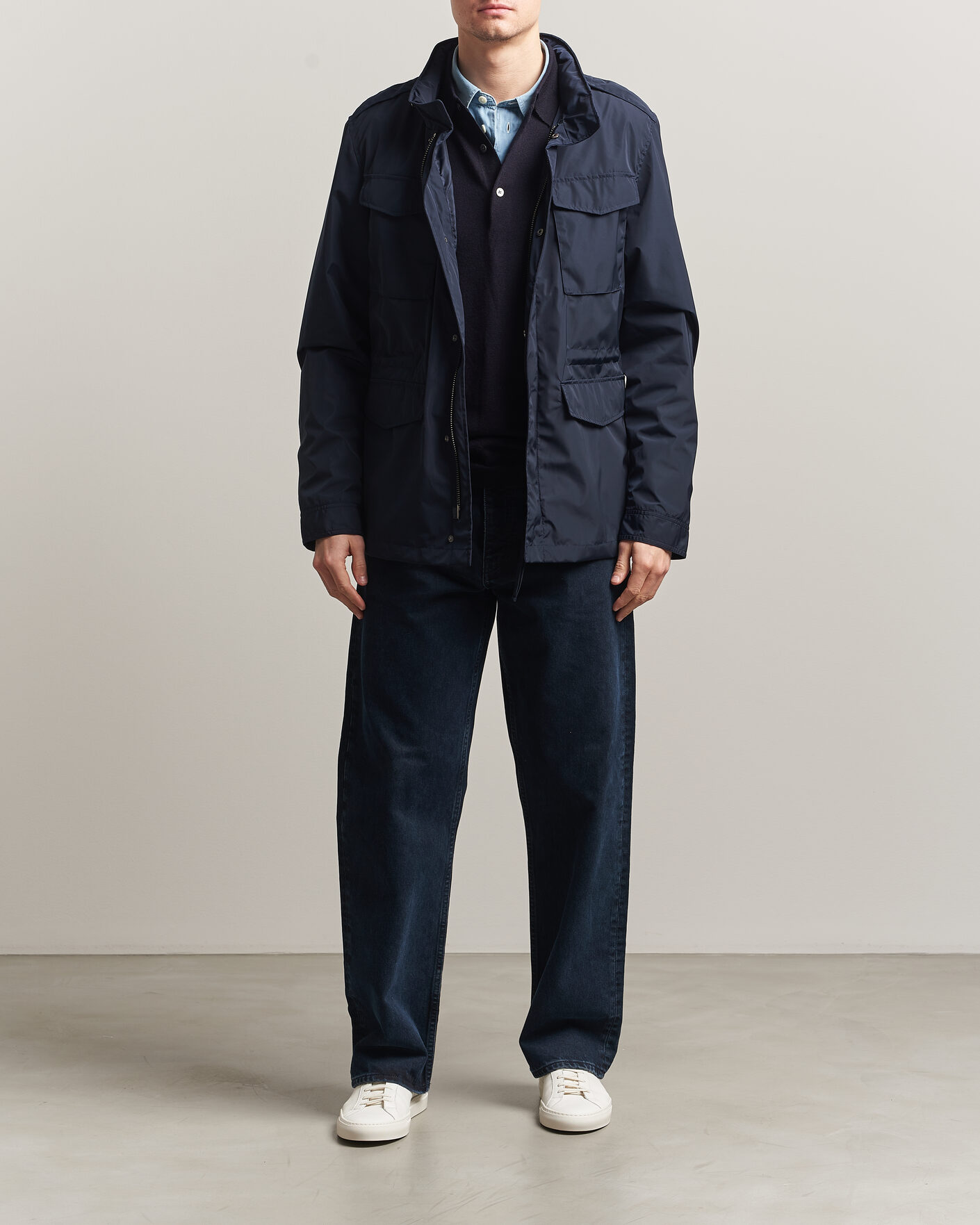 Mies | Takit | A Day's March | Barnett M65 Nylon Jacket Navy