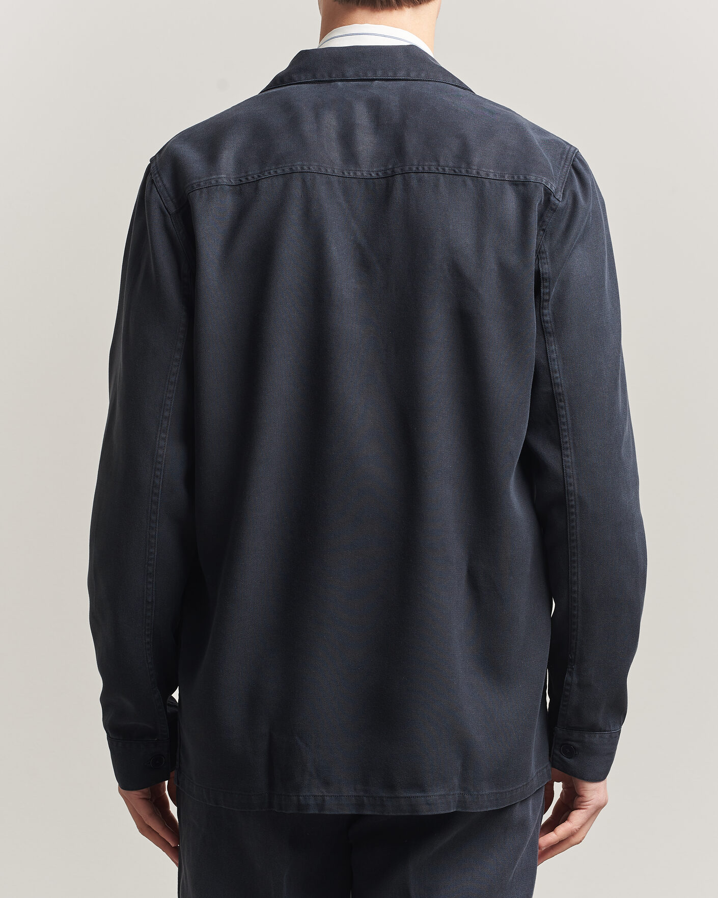 Mies | Kauluspaidat | A Day's March | Banagher Lyocell Overshirt Navy