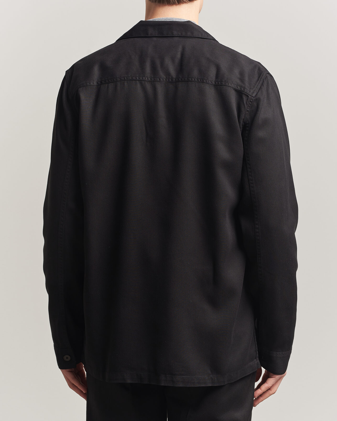Mies | Kauluspaidat | A Day's March | Banagher Lyocell Overshirt Black