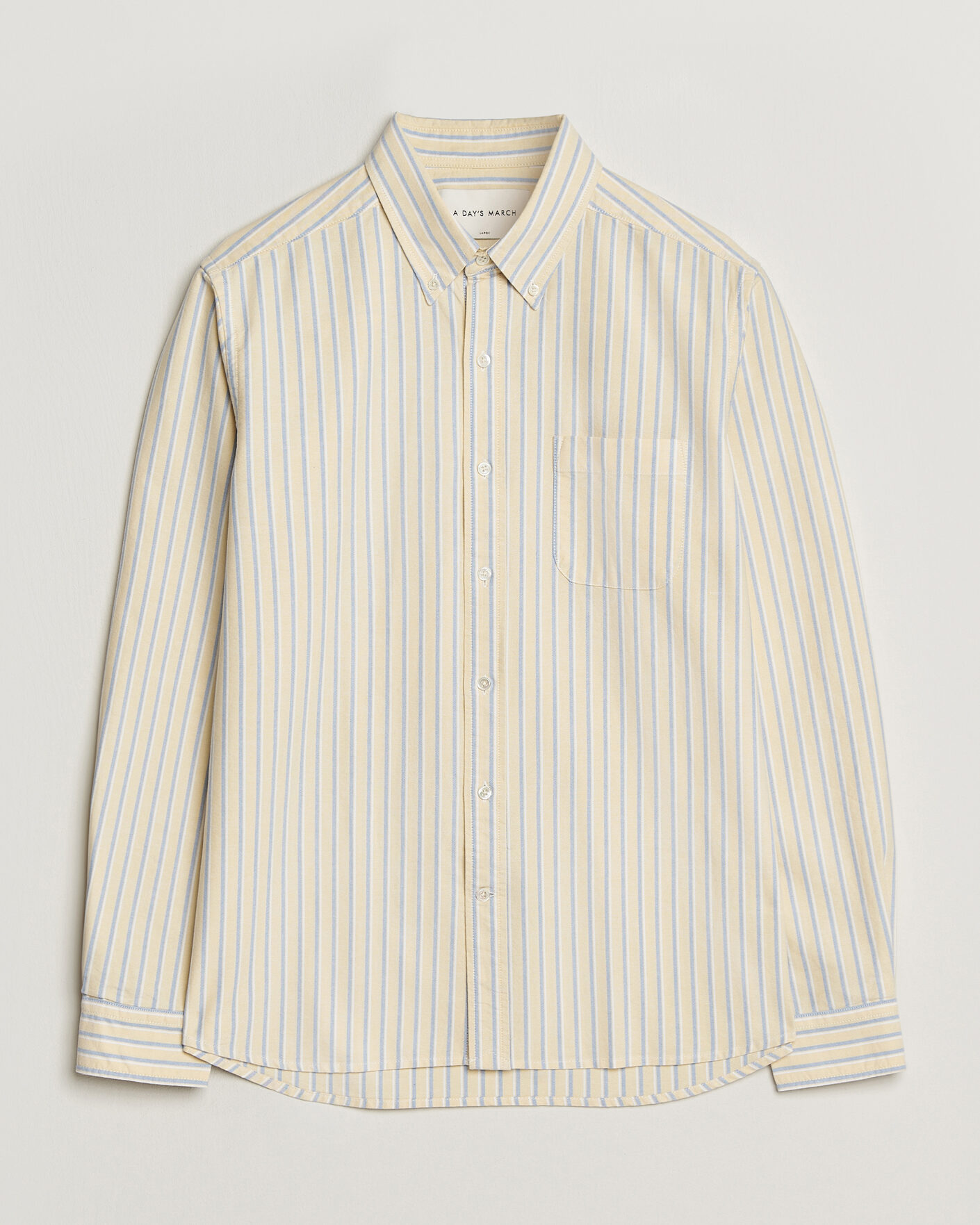 Mies | Kauluspaidat | A Day's March | Original Oxford Shirt Yellow Multi