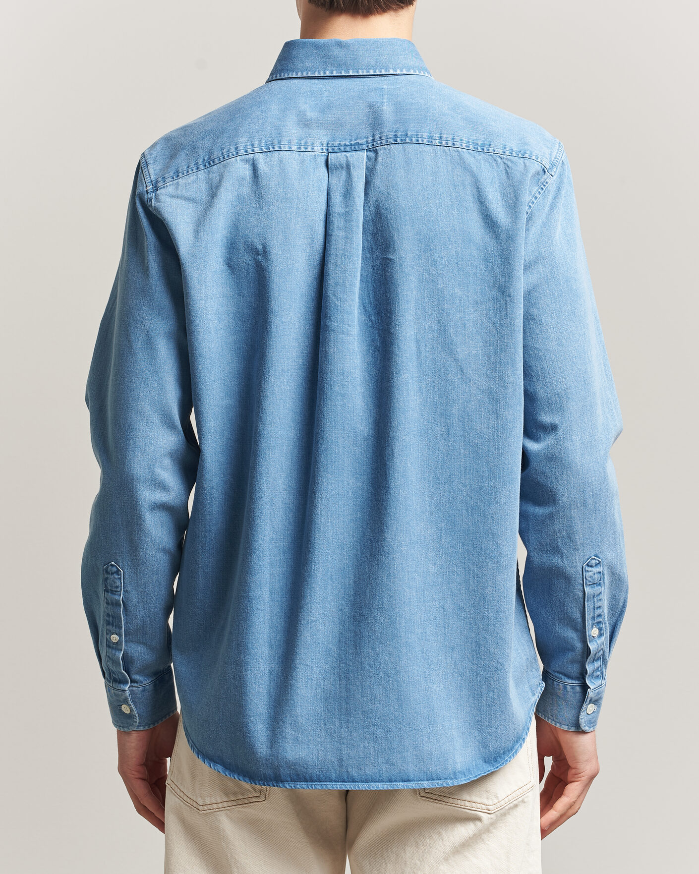 Mies | Kauluspaidat | A Day's March | Original Denim Shirt Light Blue