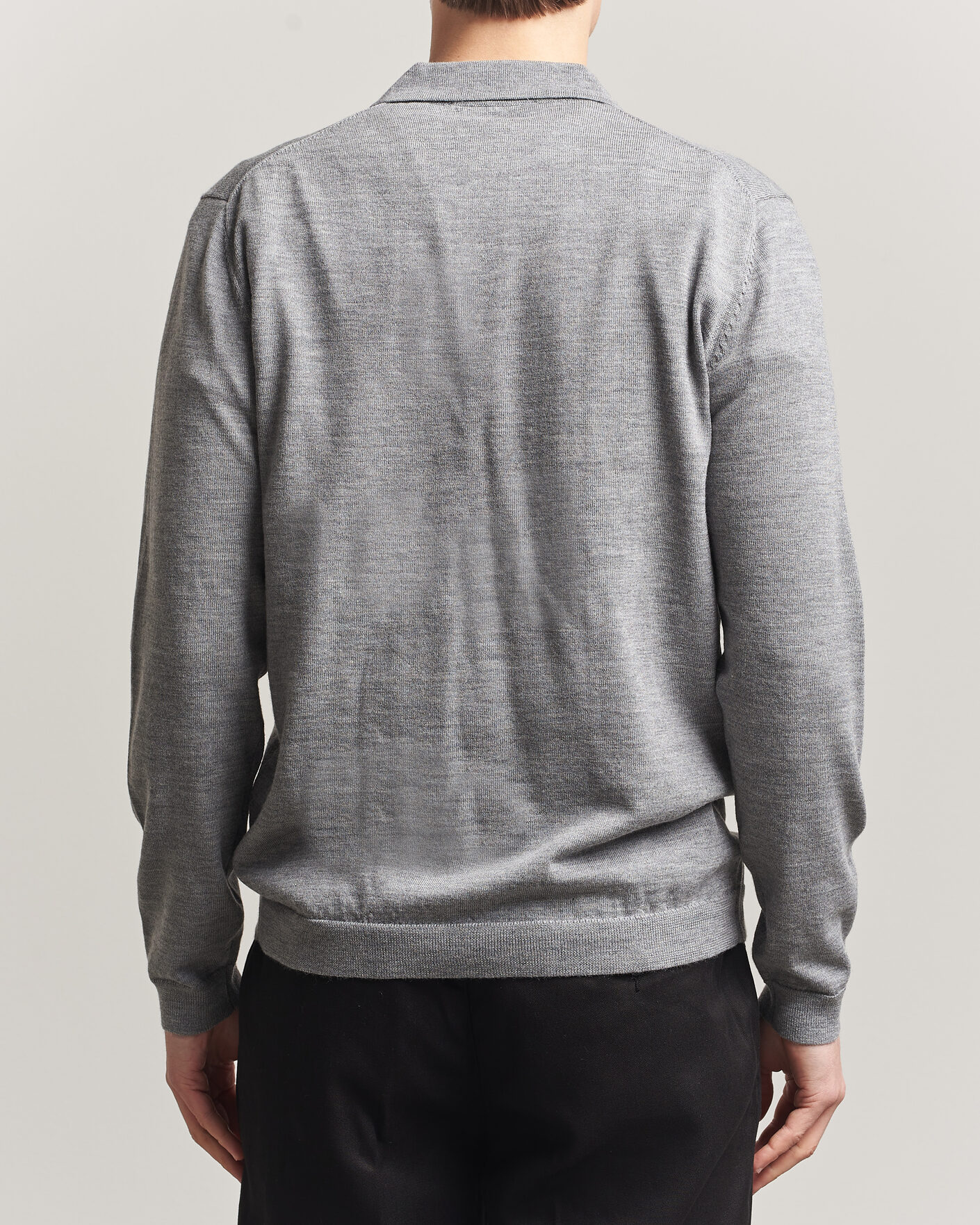 Mies | Puserot | A Day's March | Ambroz Merino Polo Grey Melange