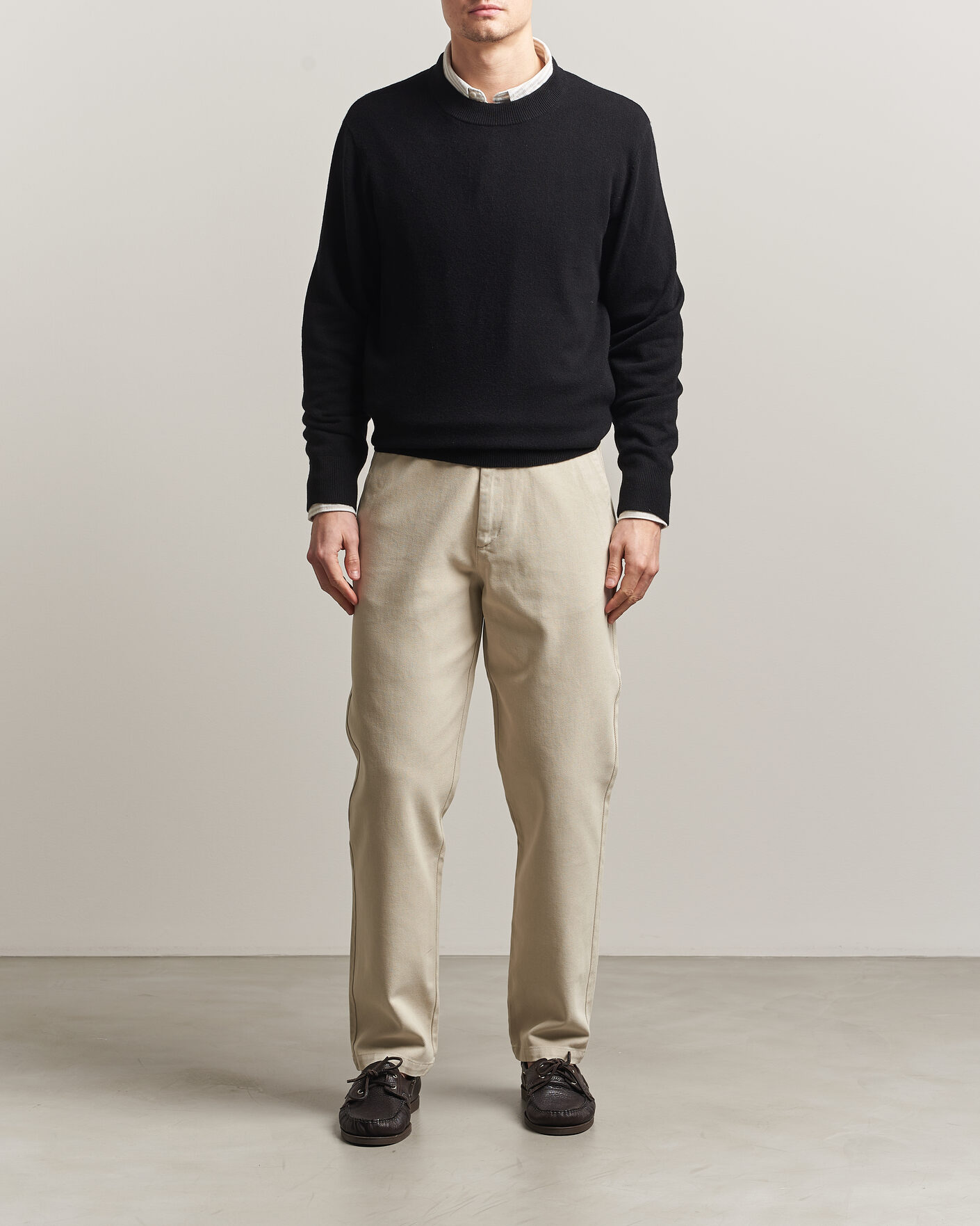 Mies | Puserot | A Day's March | Marlow Cashmere Blend Sweater Black