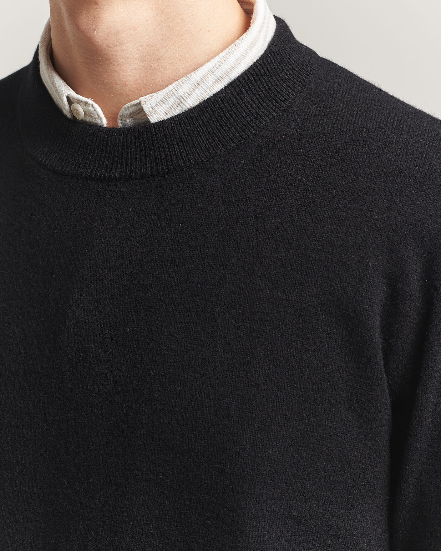 Mies | Puserot | A Day's March | Marlow Cashmere Blend Sweater Black