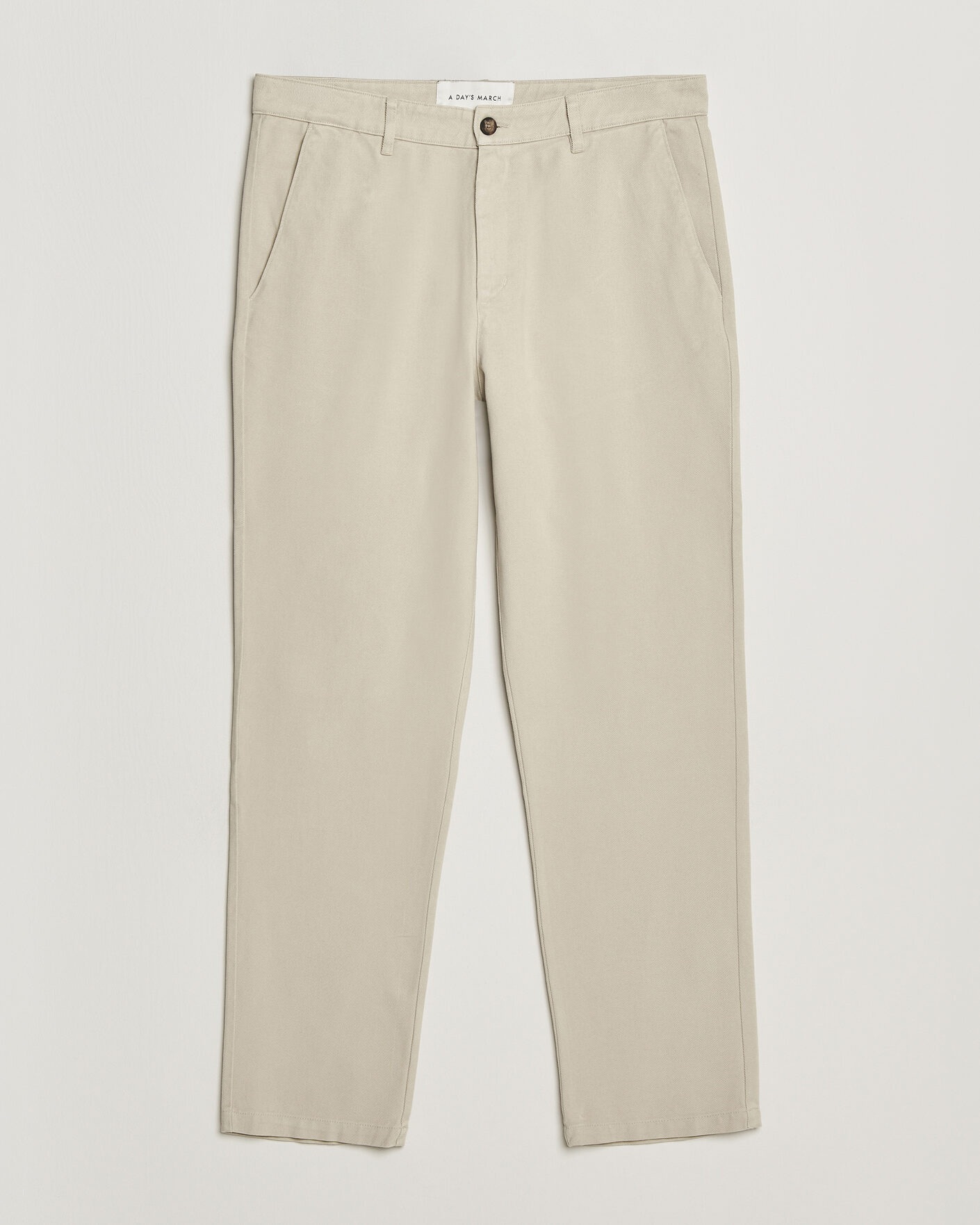 Mies | Housut | A Day's March | Miller Cotton Lyocell Trousers Light Khaki
