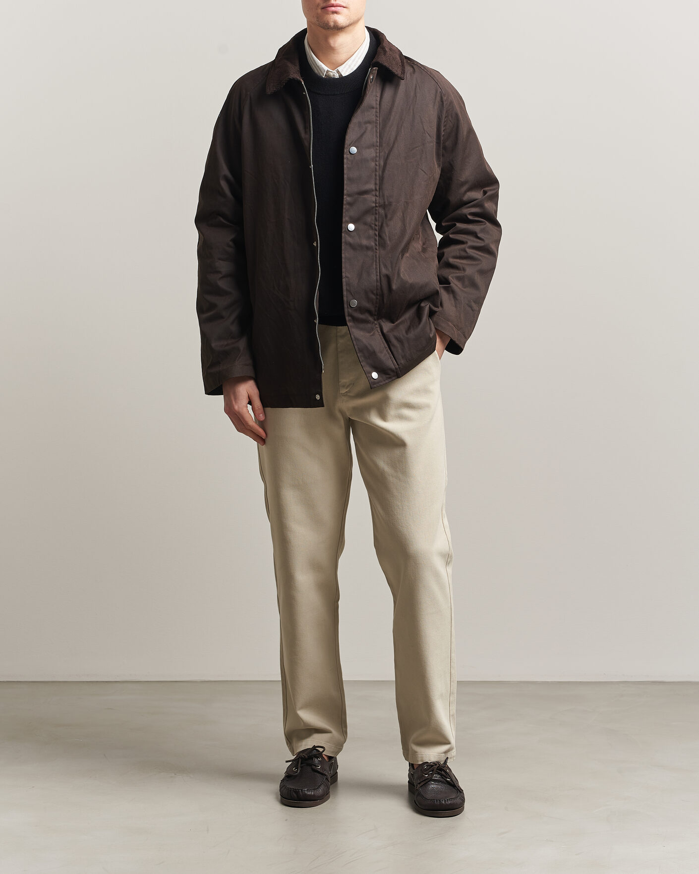 Mies | Housut | A Day's March | Miller Cotton Lyocell Trousers Light Khaki