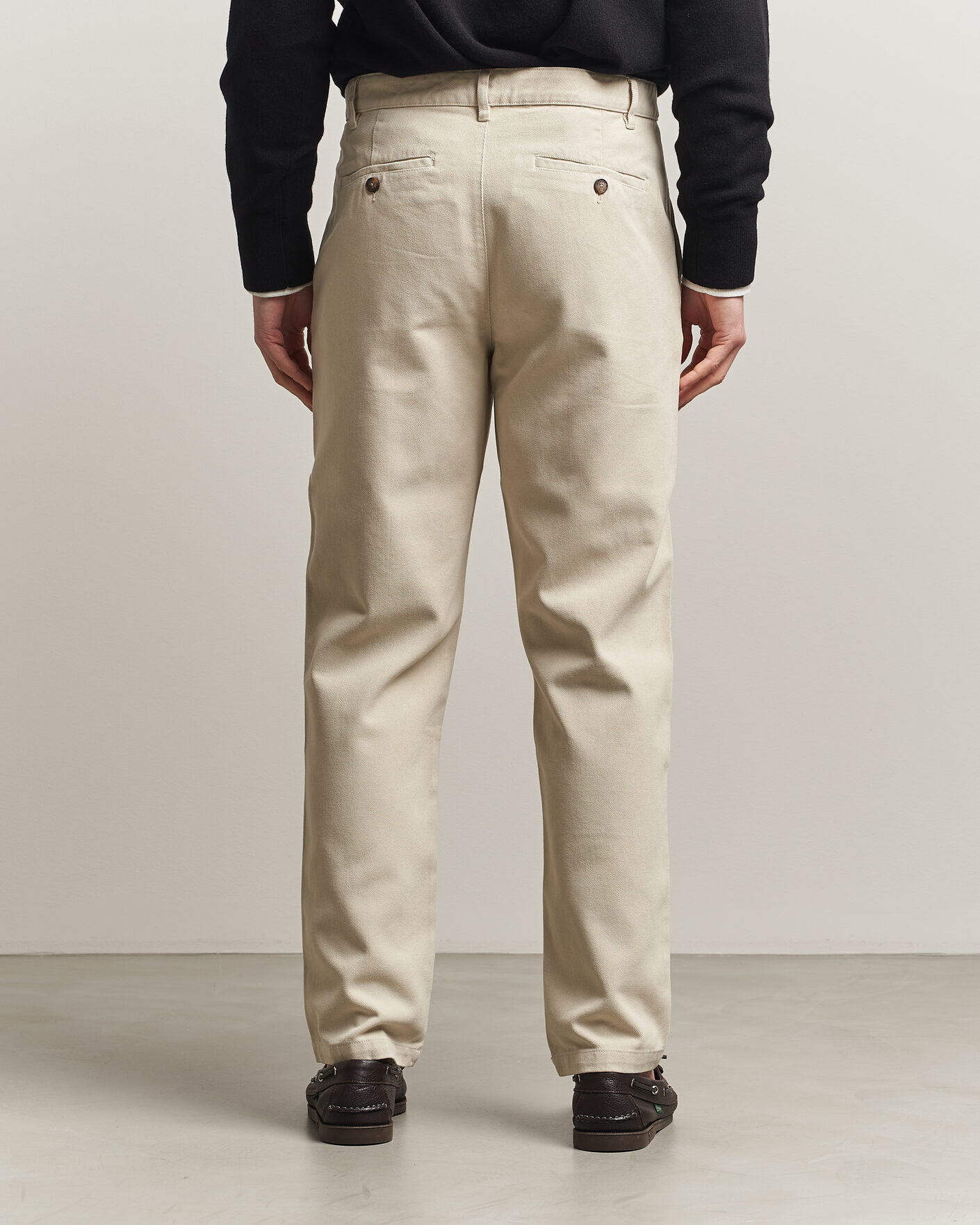 Mies | Housut | A Day's March | Miller Cotton Lyocell Trousers Light Khaki