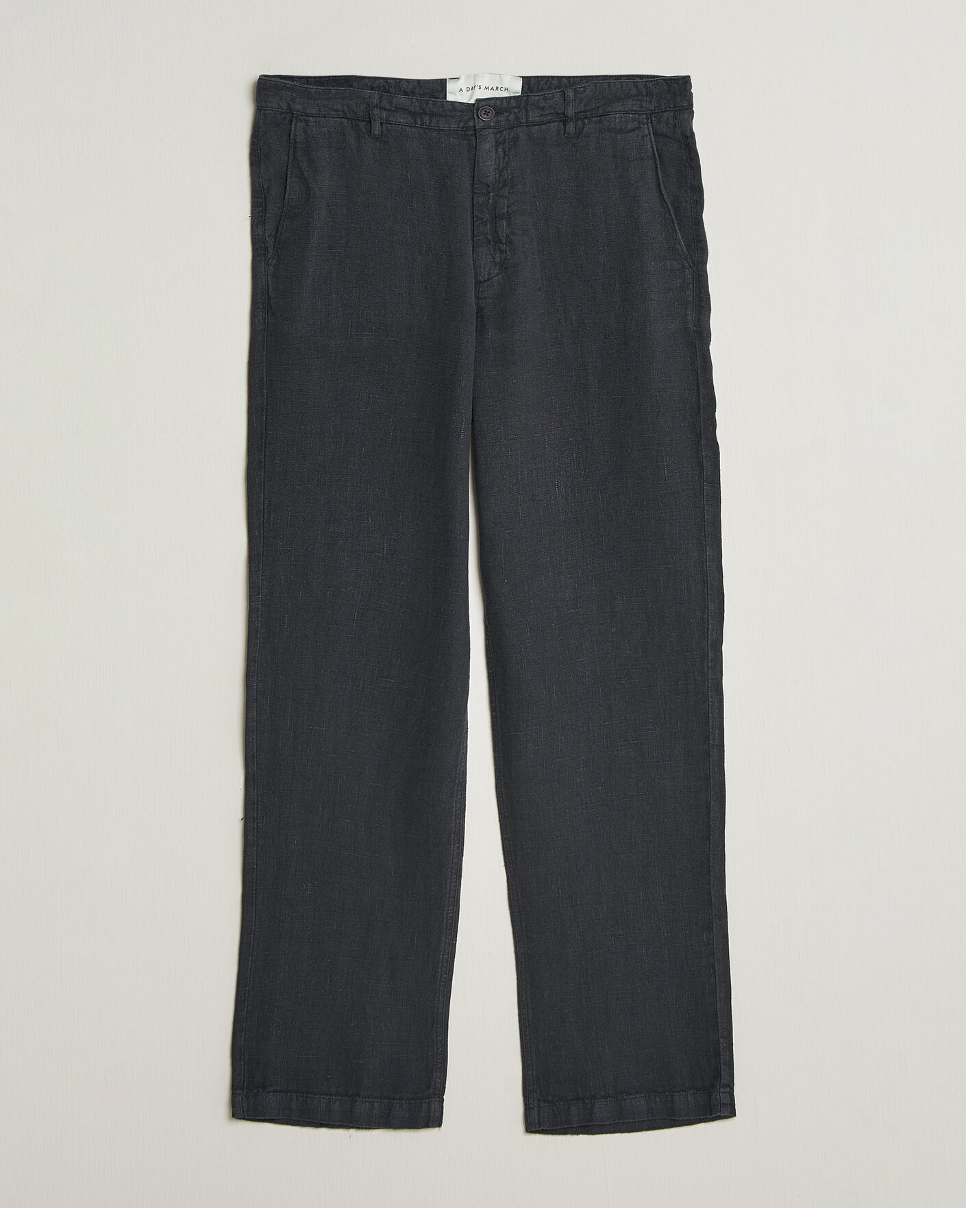 Mies | Housut | A Day's March | Redwood Linen Trousers Black