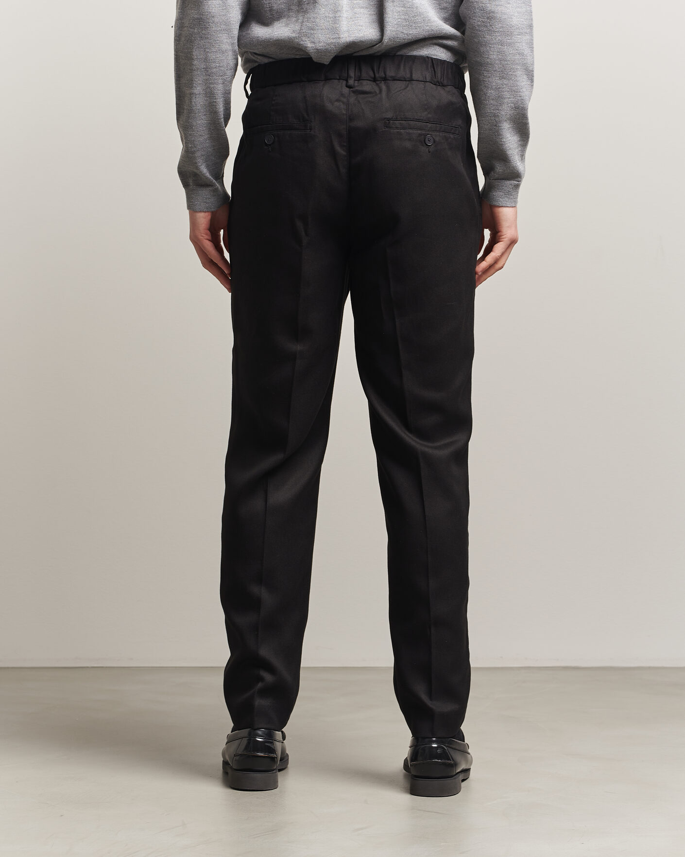 Mies | Housut | A Day's March | Smart Lyocell Trousers Black