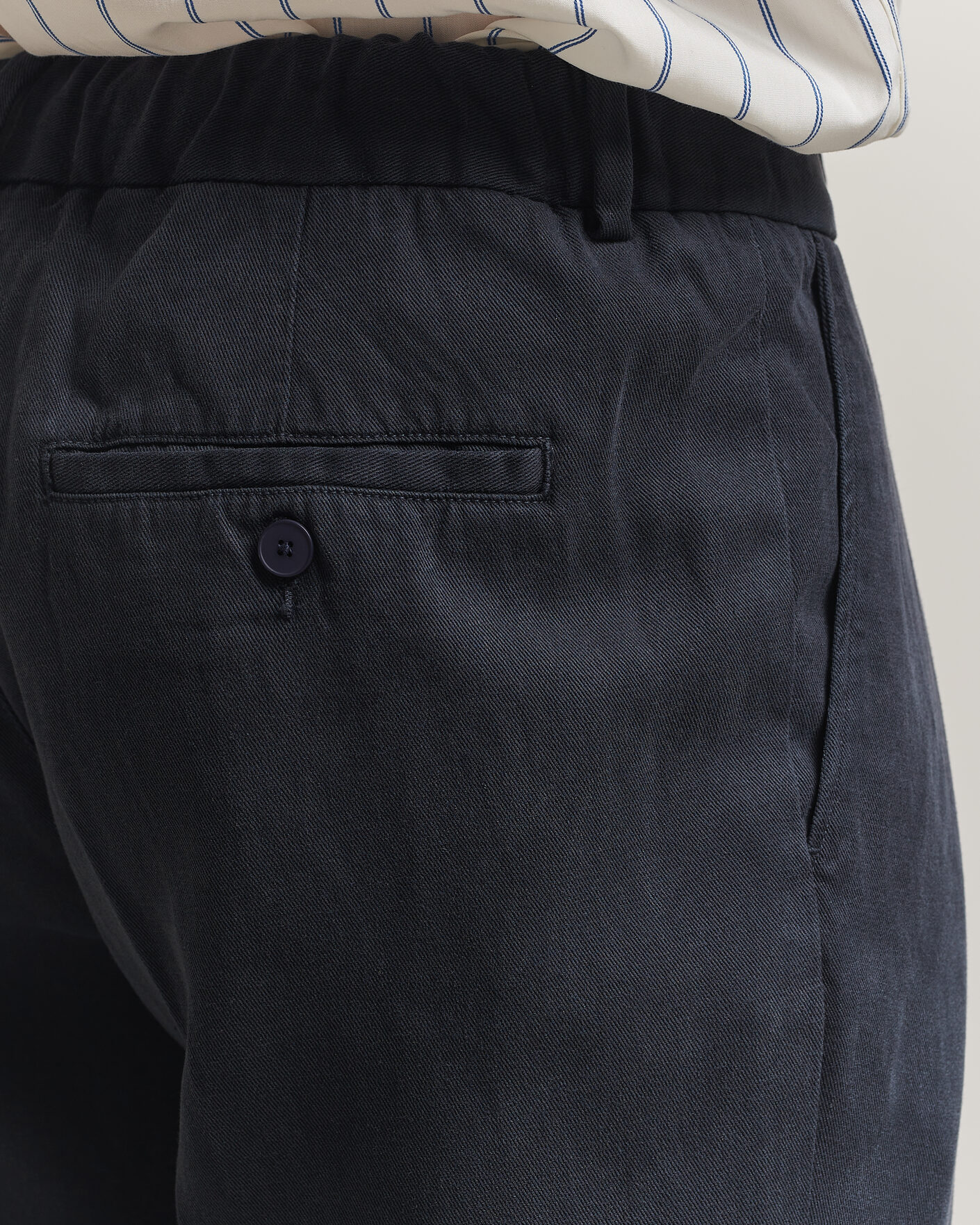 Mies | Housut | A Day's March | Smart Lyocell Trousers Navy