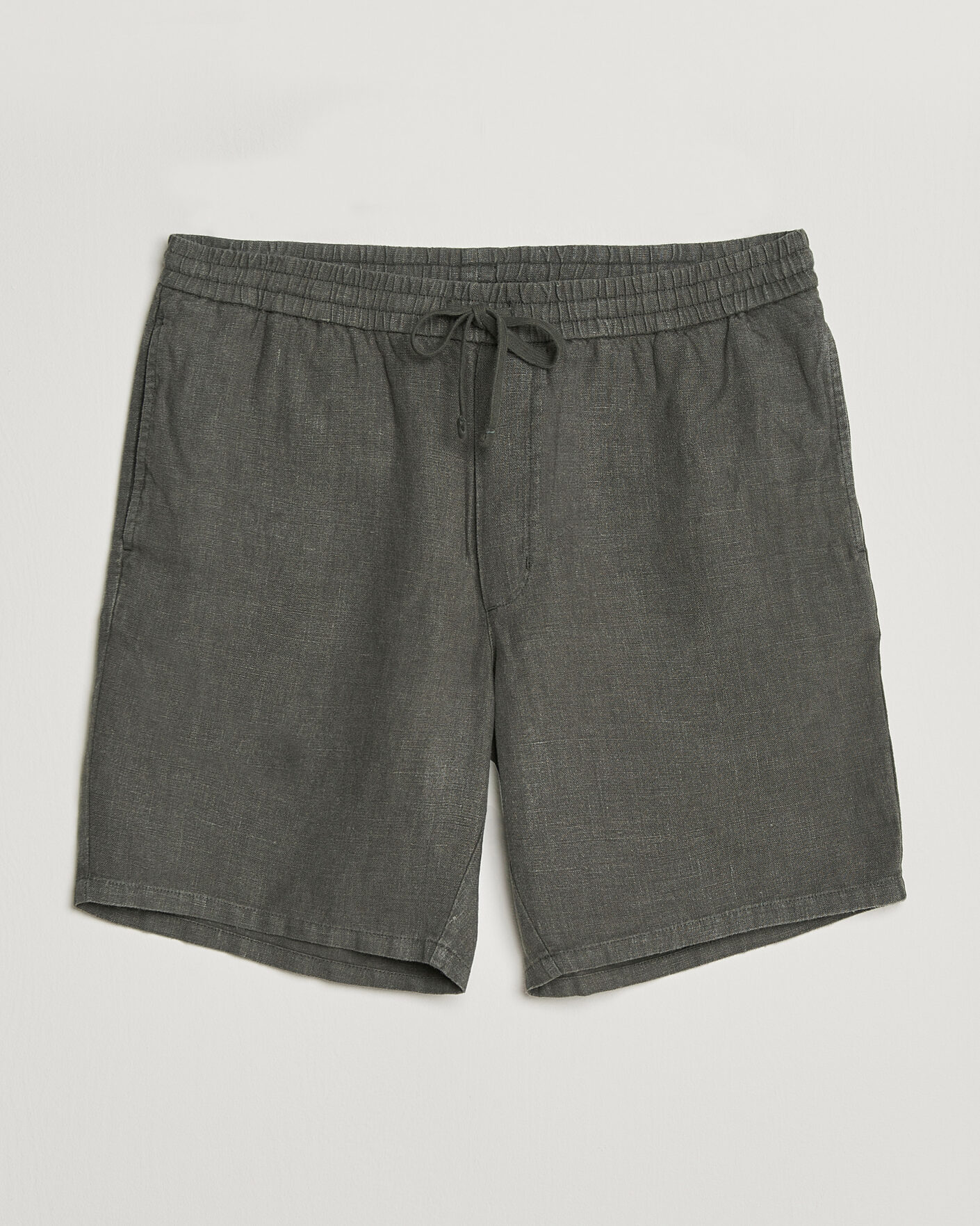 Mies | Shortsit | A Day's March | Ipu Linen Drawstring Shorts Olive
