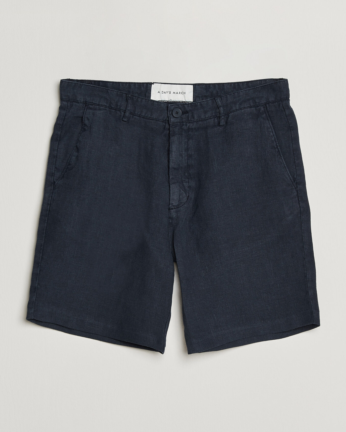 Mies | Shortsit | A Day's March | Luny Linen Shorts Navy