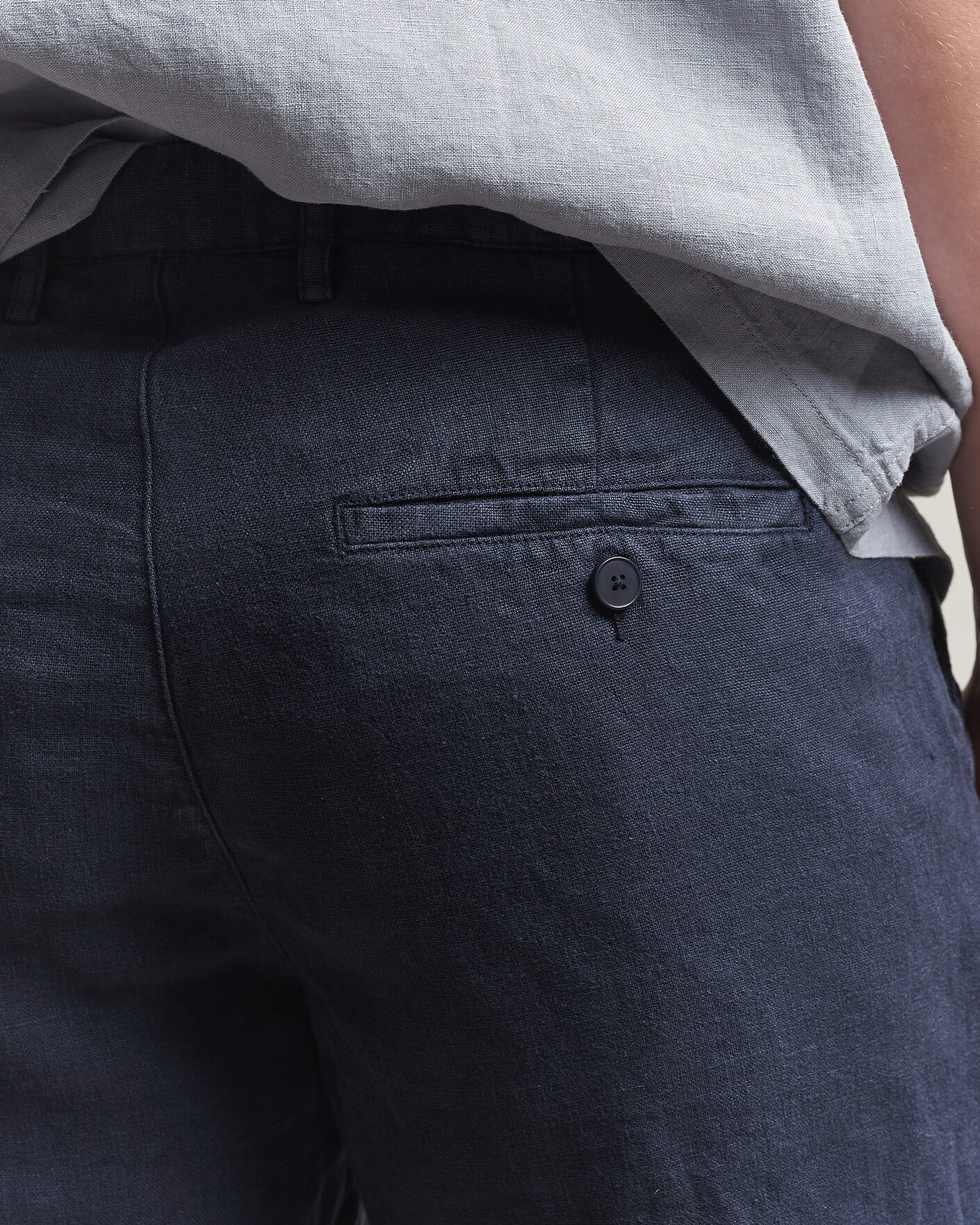 Mies | Shortsit | A Day's March | Luny Linen Shorts Navy