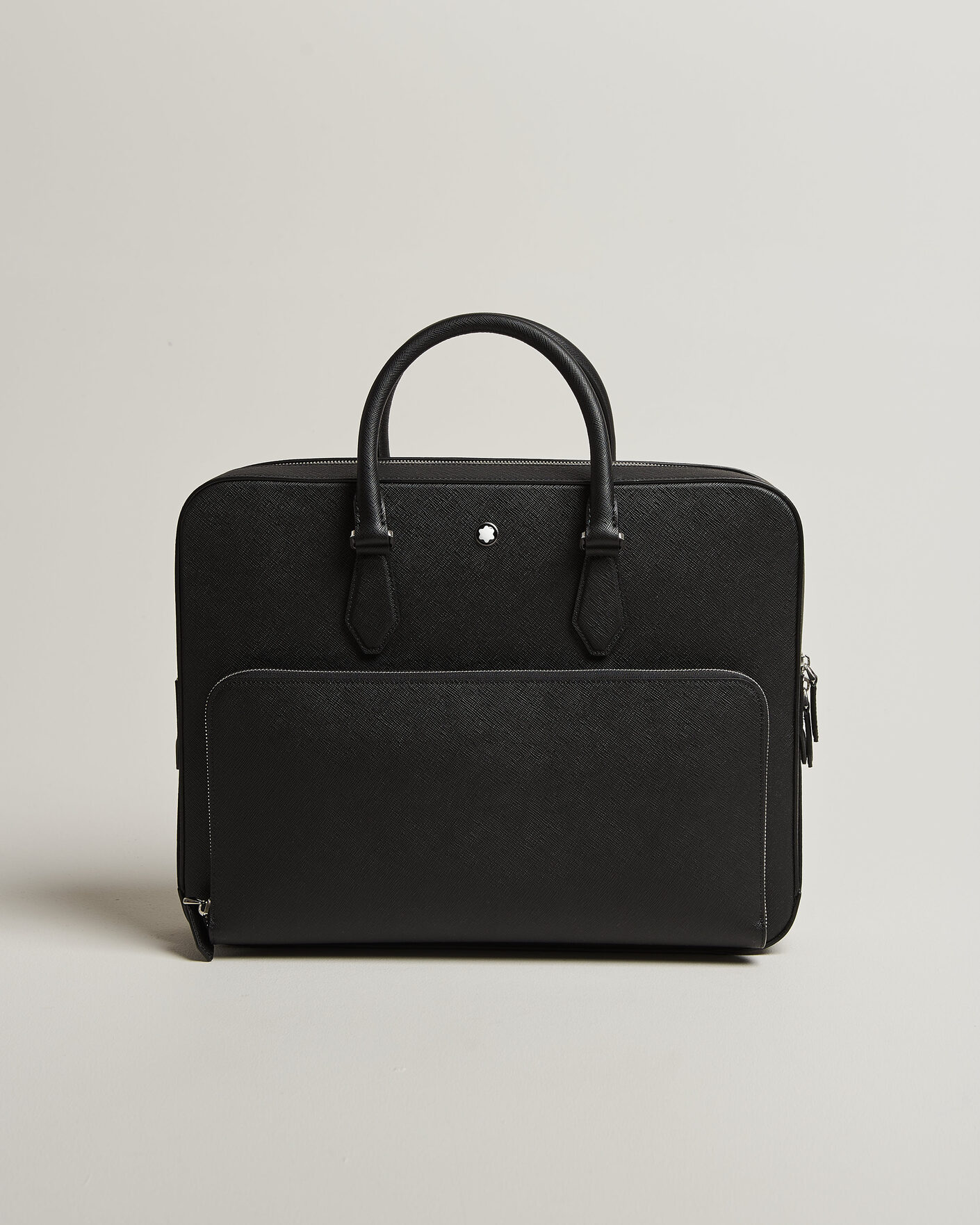 Mies | Laukut | Montblanc | Medium Sartorial Leather Briefcase with Pocket Black