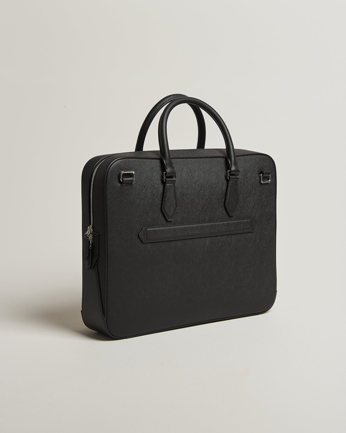 Mies | Laukut | Montblanc | Medium Sartorial Leather Briefcase with Pocket Black