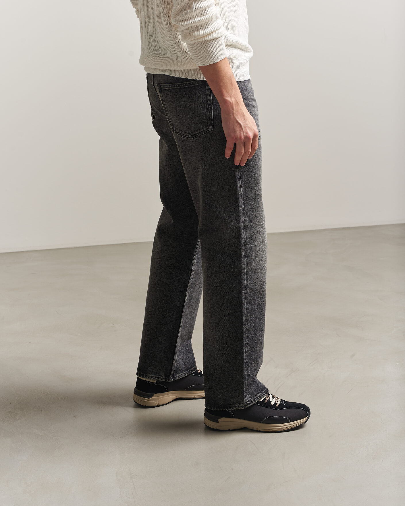 Mies | Tennarit | Stepney Workers Club | Legion Suede Twill Sneaker Black