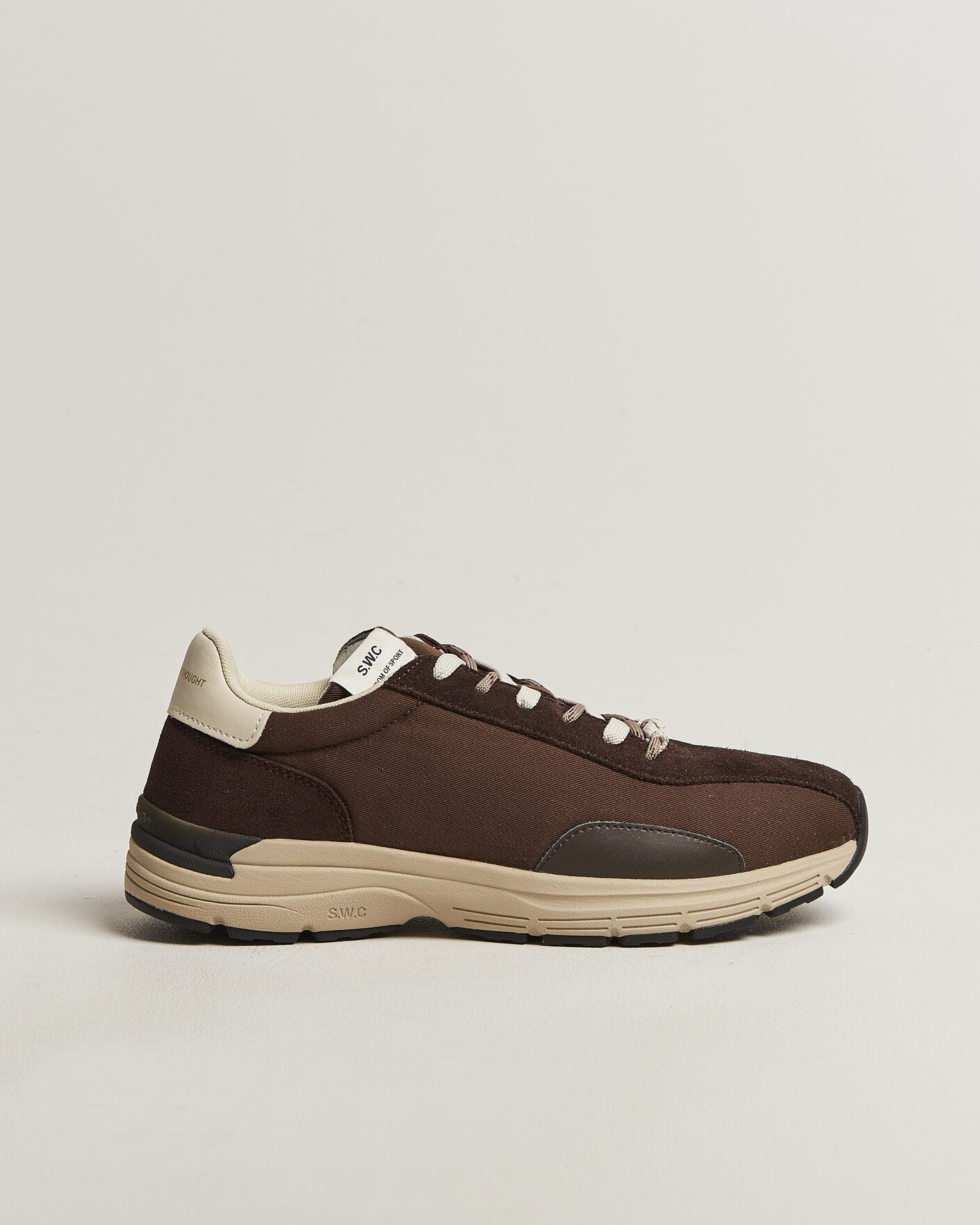Mies | Tennarit | Stepney Workers Club | Legion Suede Twill Sneaker Dark Brown