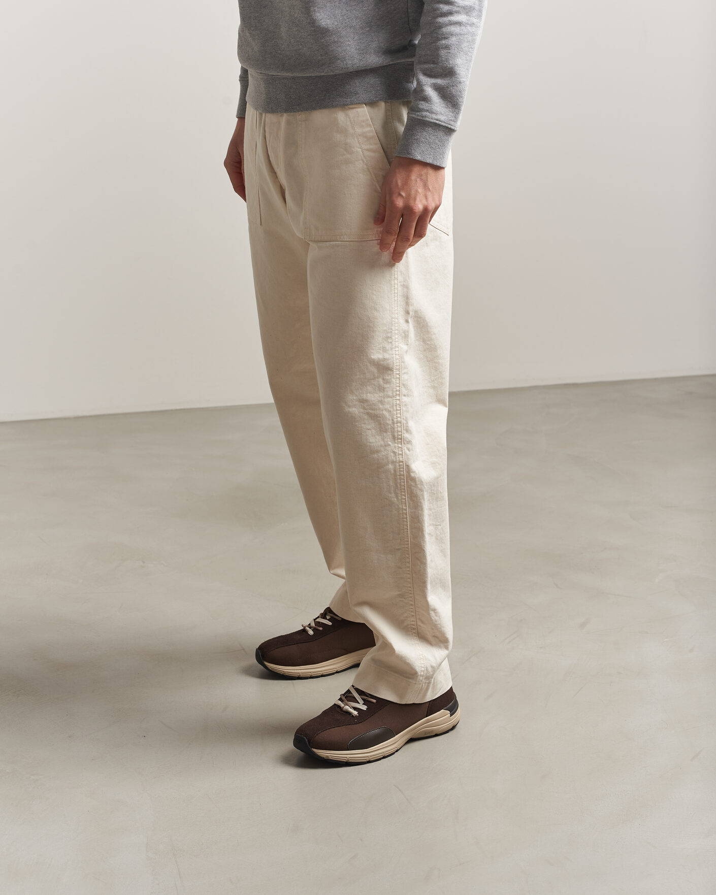 Mies | Tennarit | Stepney Workers Club | Legion Suede Twill Sneaker Dark Brown