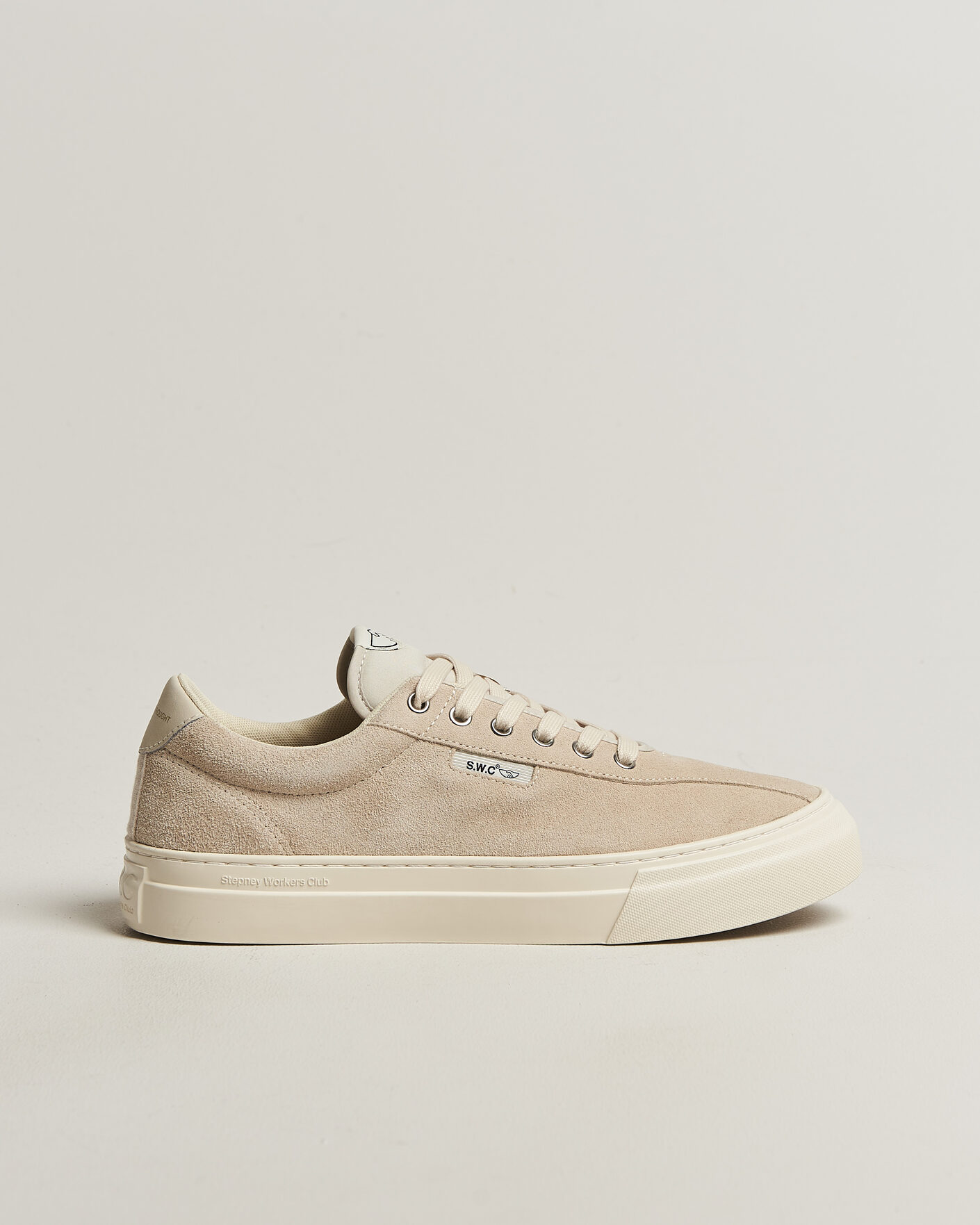 Mies | Tennarit | Stepney Workers Club | Dellow 02 Cupsole Suede Sneaker Oat