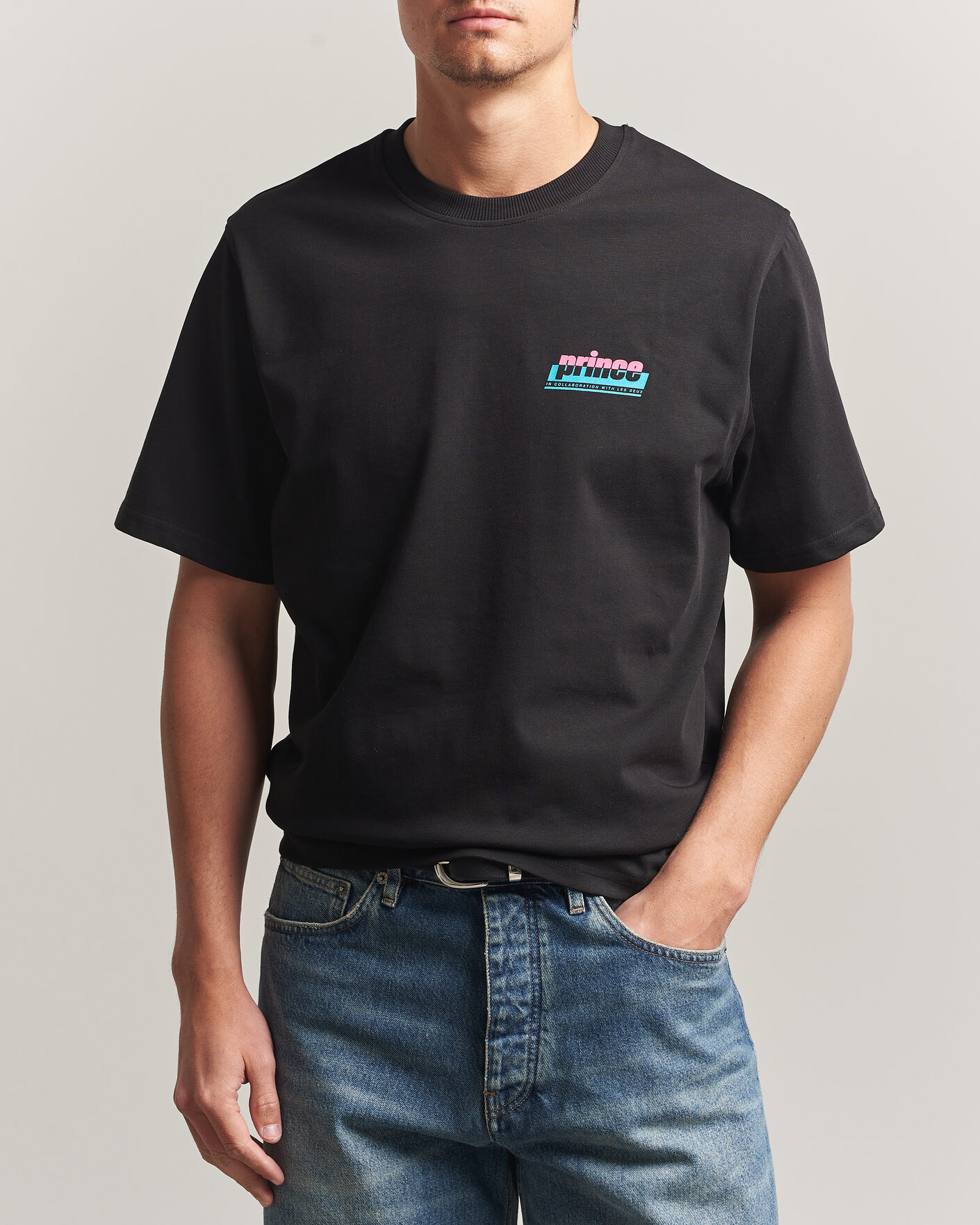 Mies | T-paidat | LES DEUX | Prince P T-Shirt Black