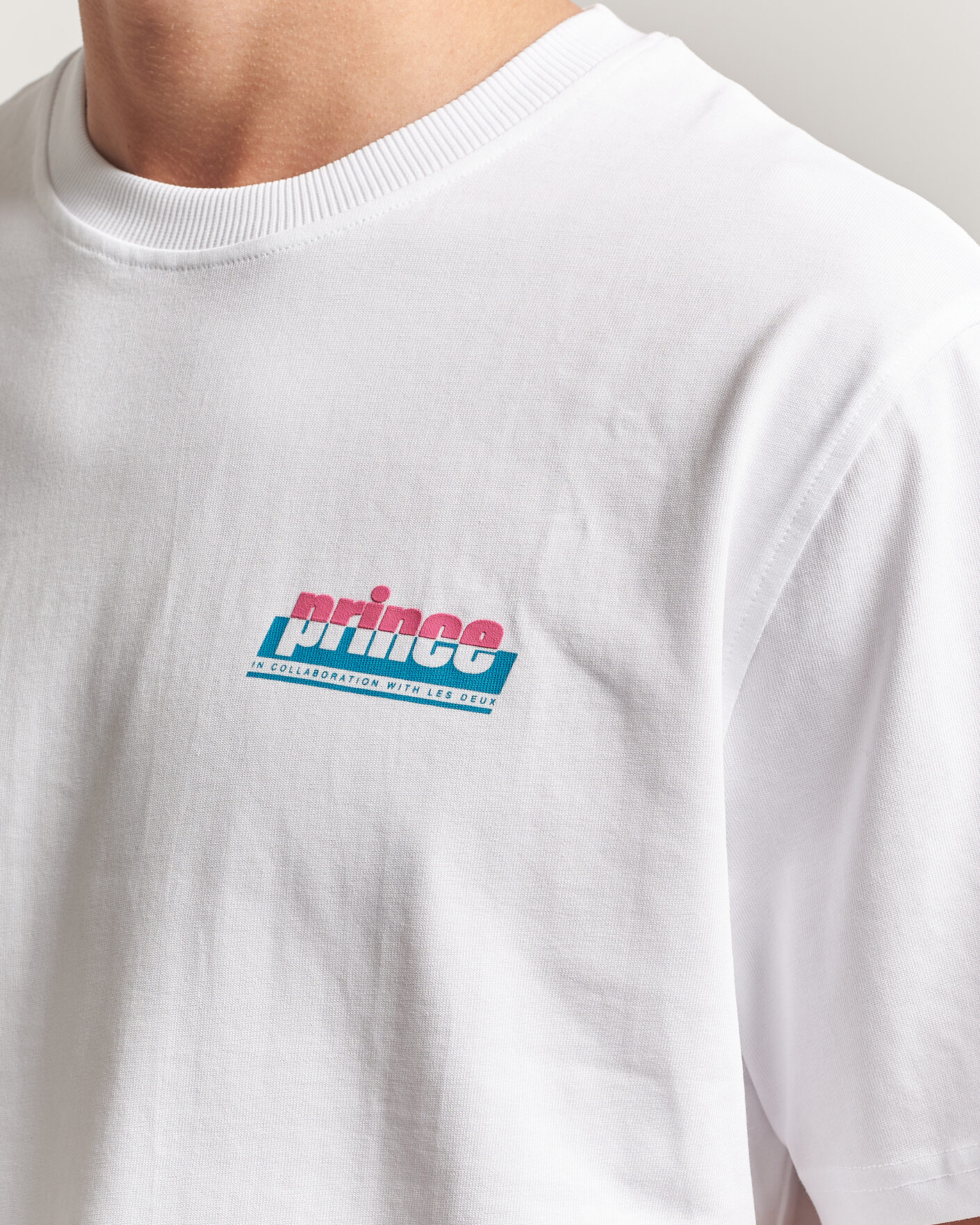 Mies | T-paidat | LES DEUX | Prince P T-Shirt White